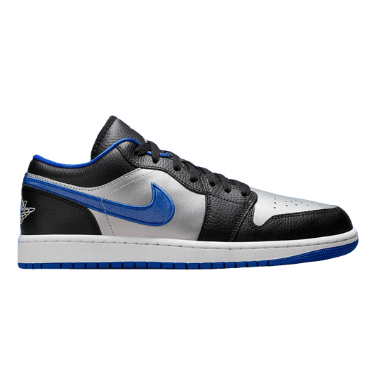 Nike Air Jordan 1 Low Black Game Royal Metallic Platinum
