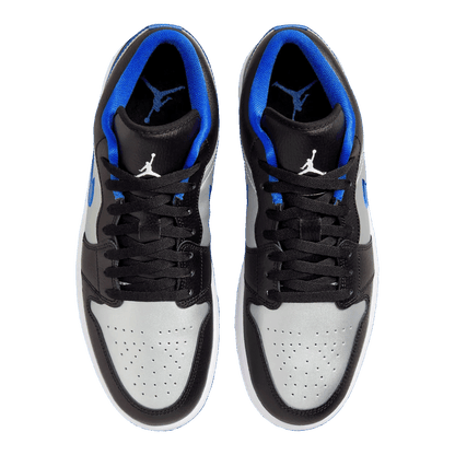 Nike Air Jordan 1 Low Black Game Royal Metallic Platinum Oben
