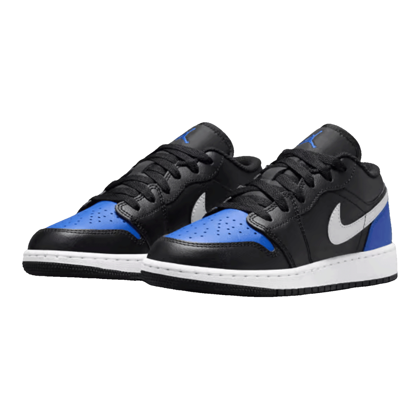 Nike Air Jordan 1 Low Black Game Royal White (GS) Side