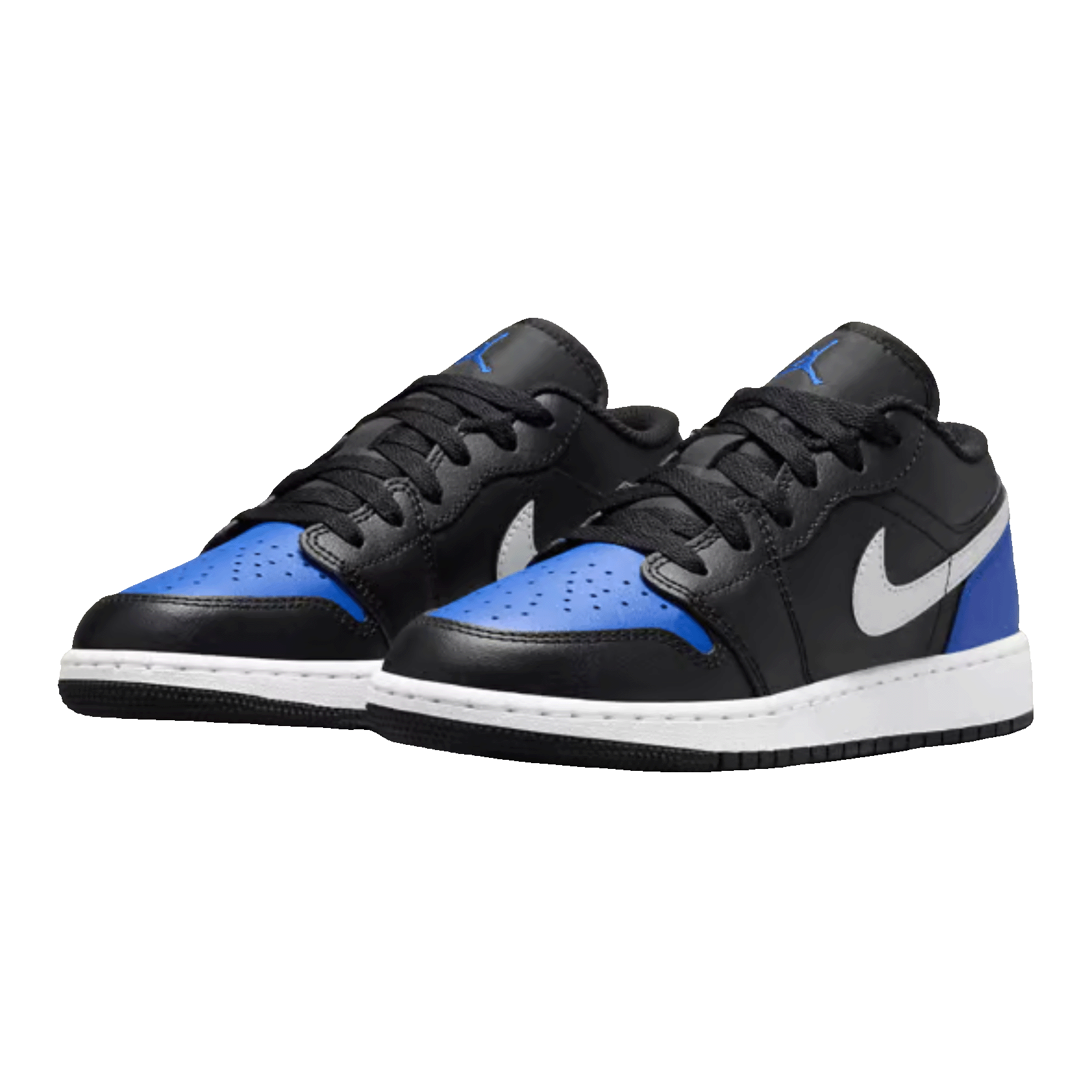 Nike Air Jordan 1 Low Black Game Royal White (GS) Side