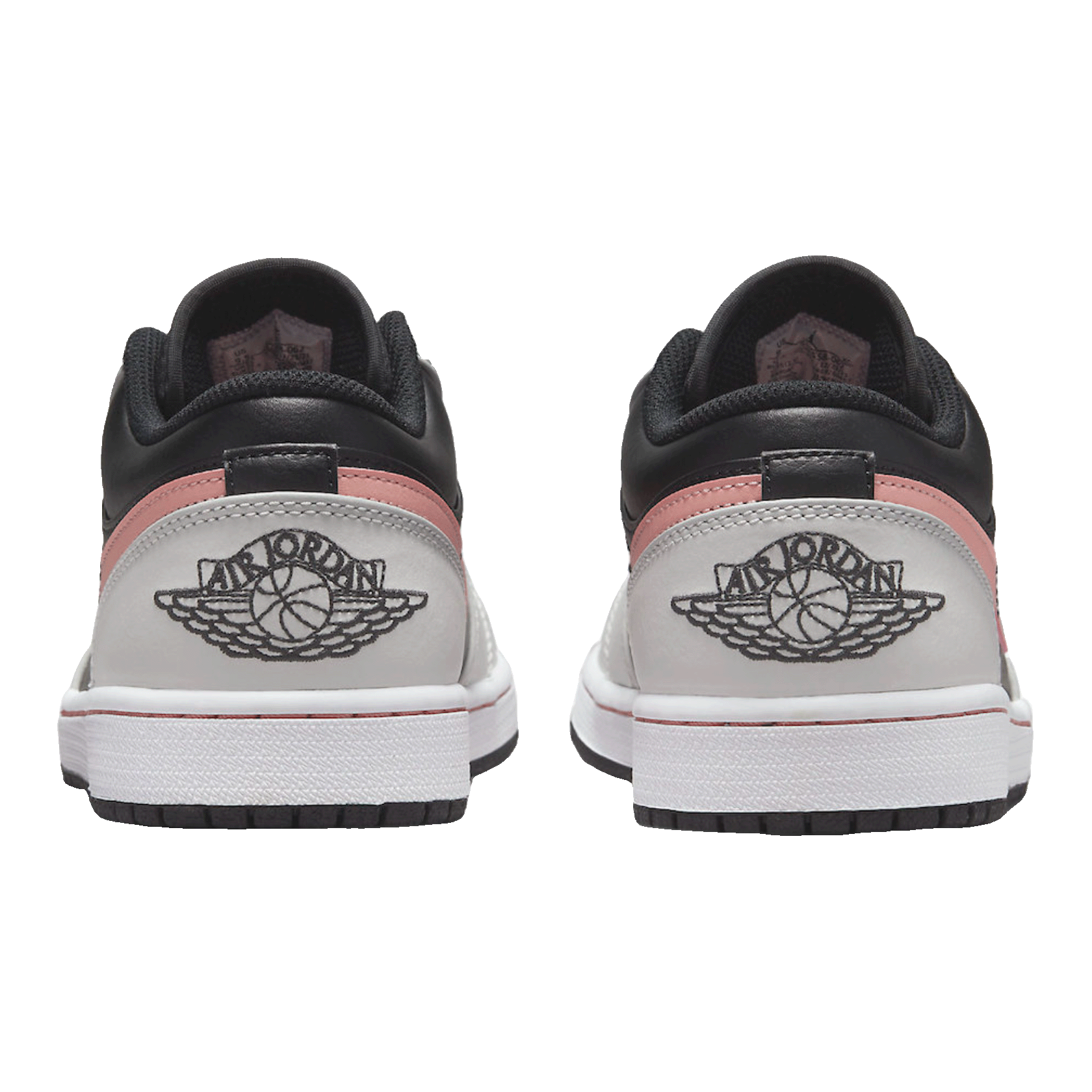 Nike Air Jordan 1 Low Black Grey Pink Back