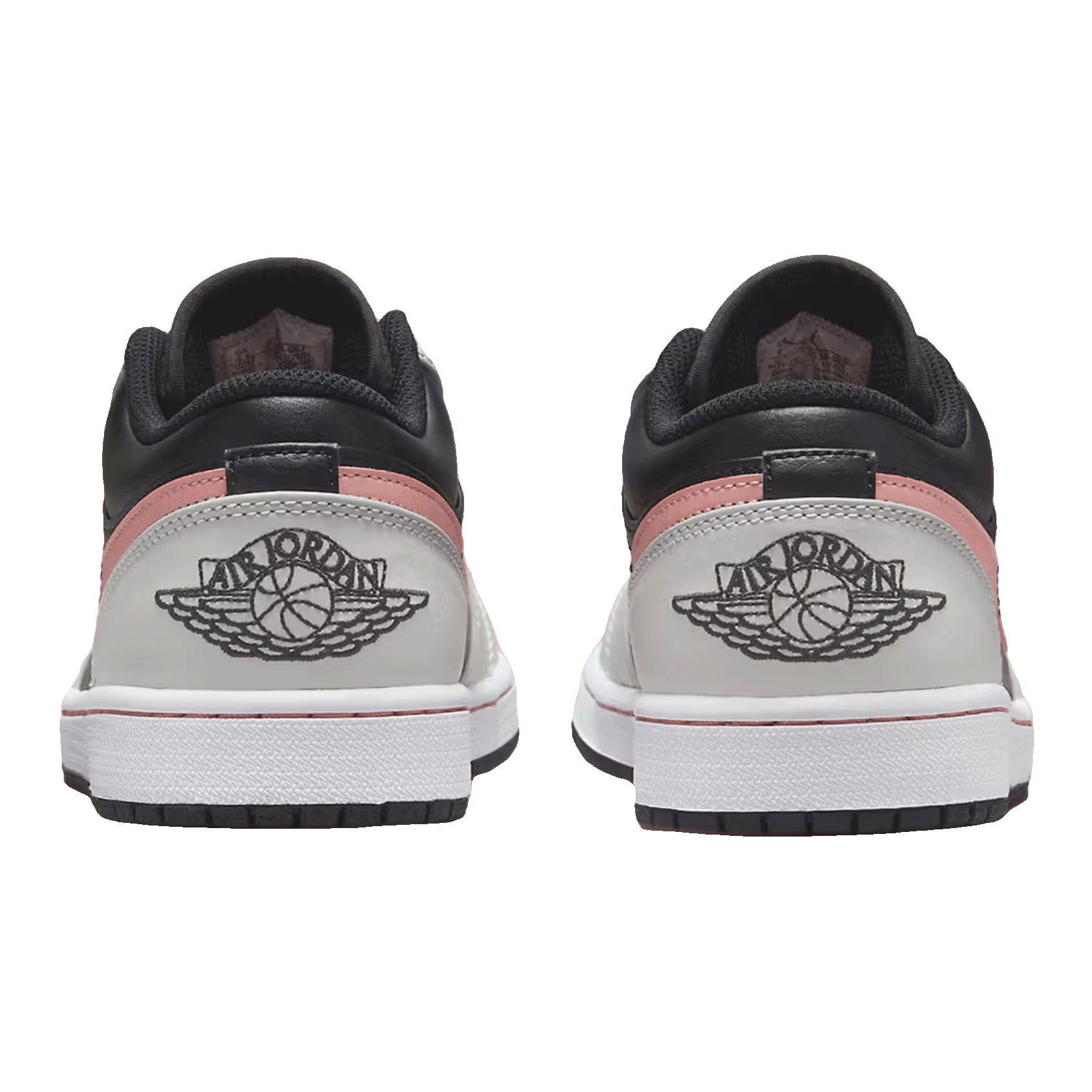 Nike Air Jordan 1 Low Black Grey Pink (GS) Back