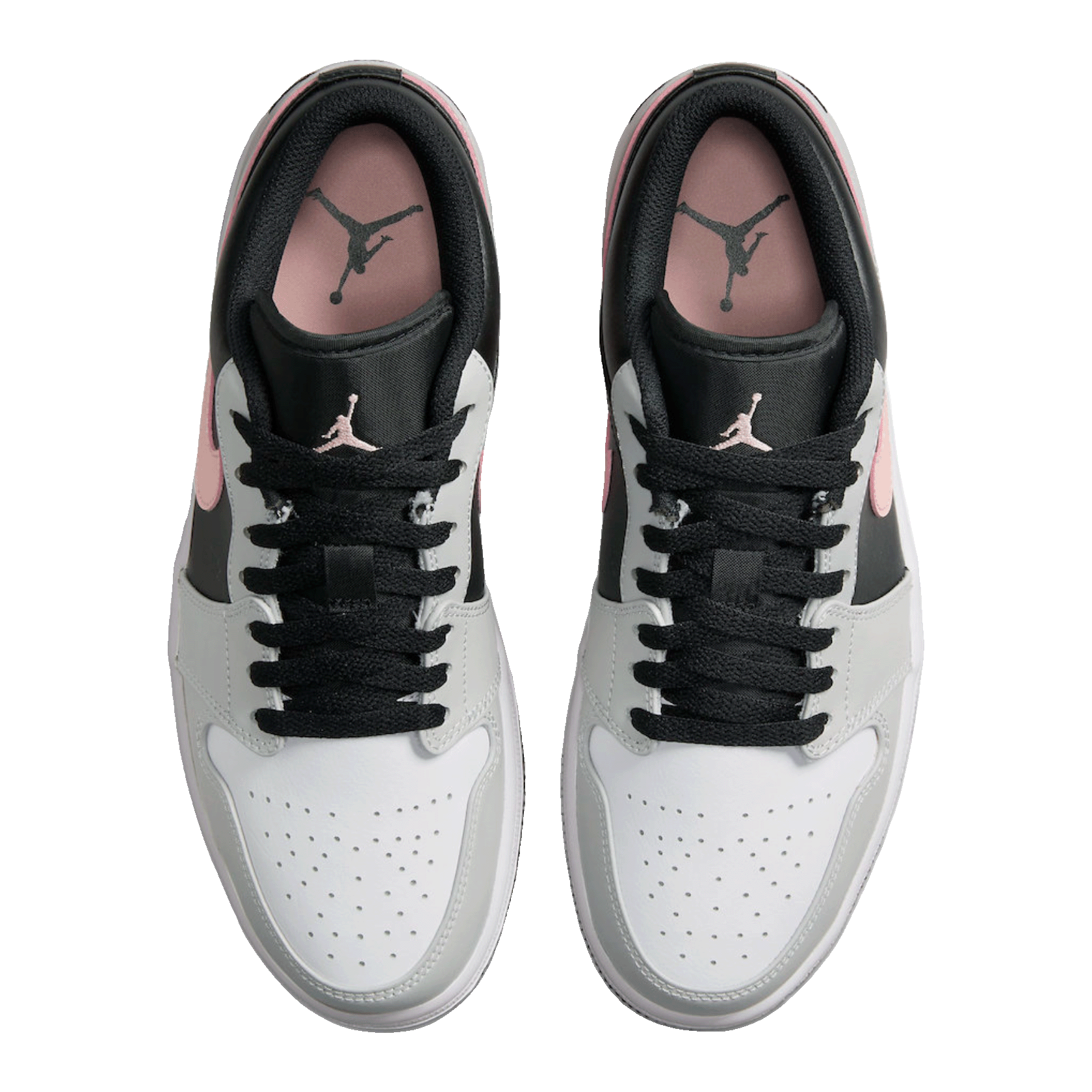 Nike Air Jordan 1 Low Black Grey Pink Oben