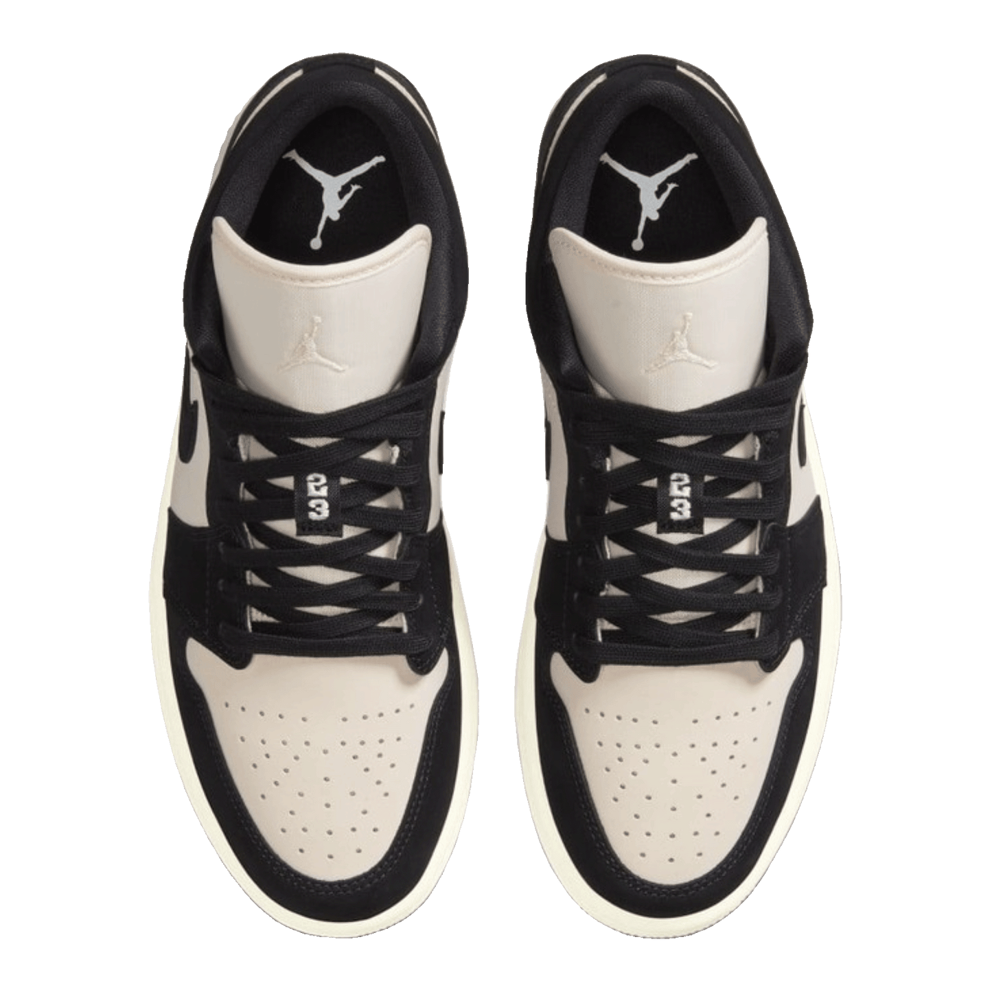 Nike Air Jordan 1 Low Black Guava Ice (White Midsole) (W) Oben