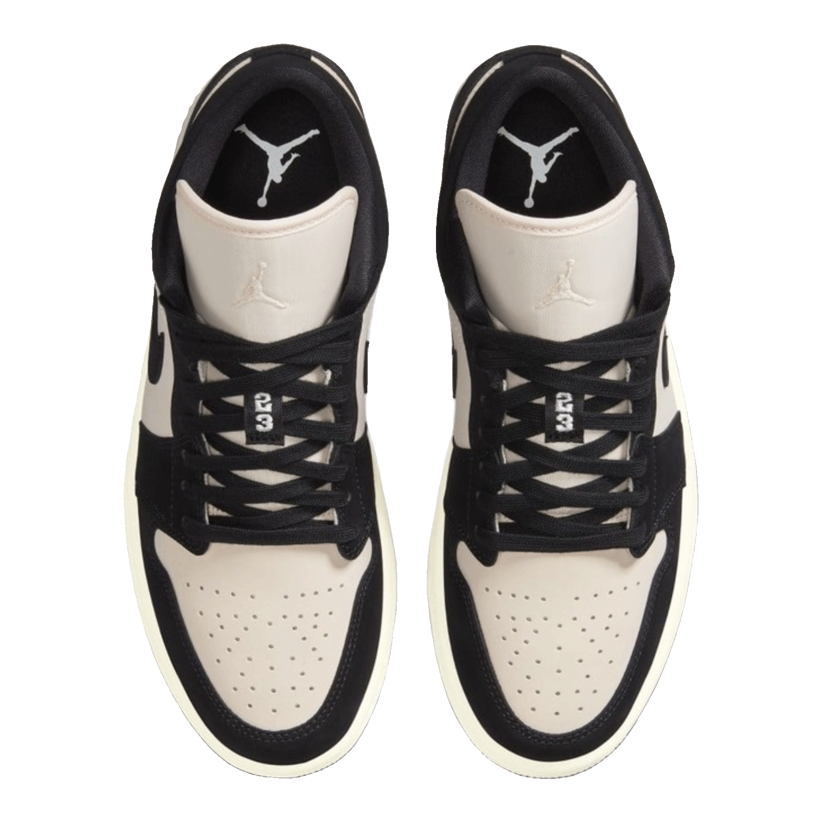 Nike Air Jordan 1 Low Black Guava Ice (White Midsole) (W) Oben