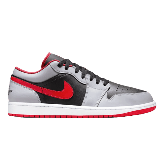 Nike Air Jordan 1 Low Black Light Smoke Grey Gym Red