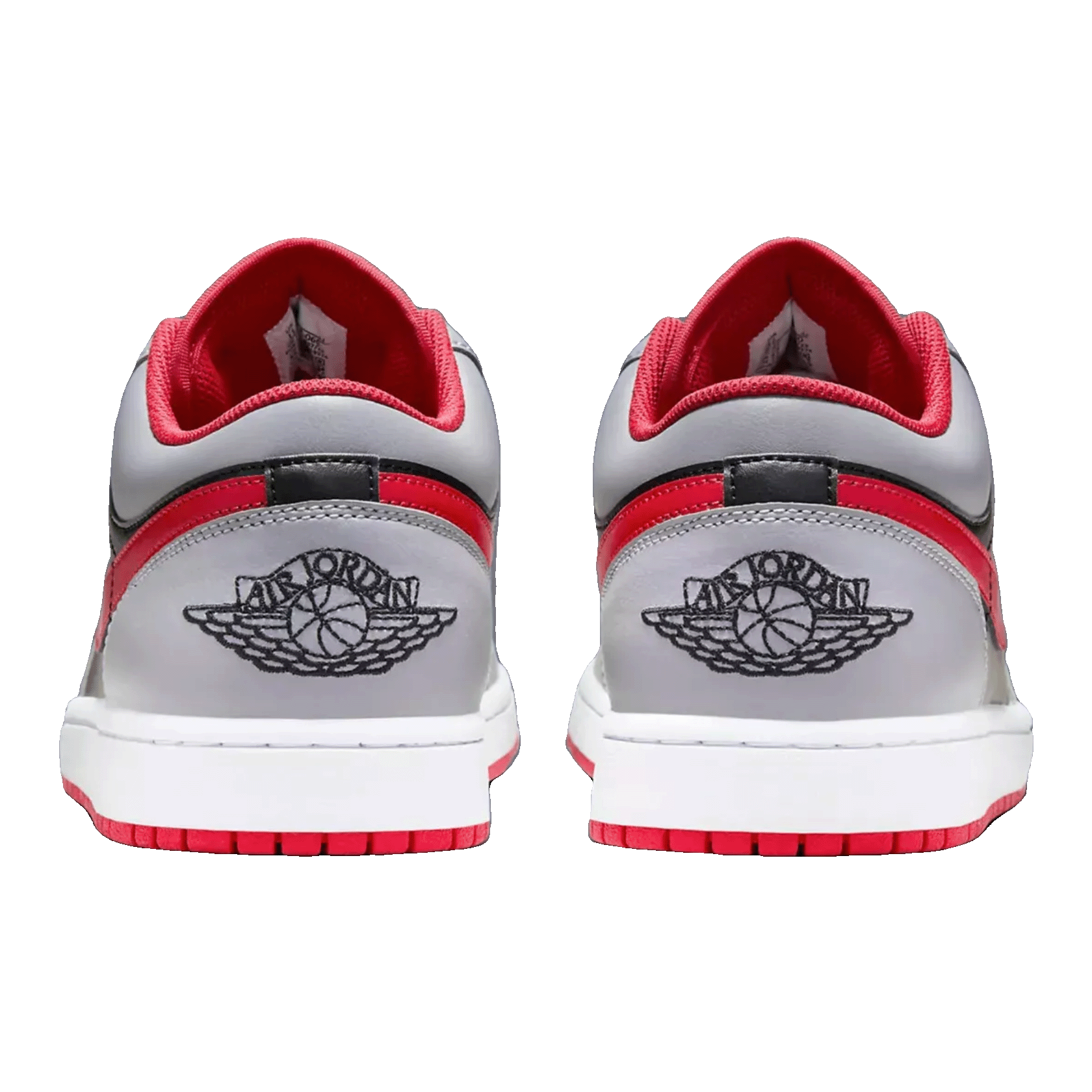 Nike Air Jordan 1 Low Black Light Smoke Grey Gym Red Back