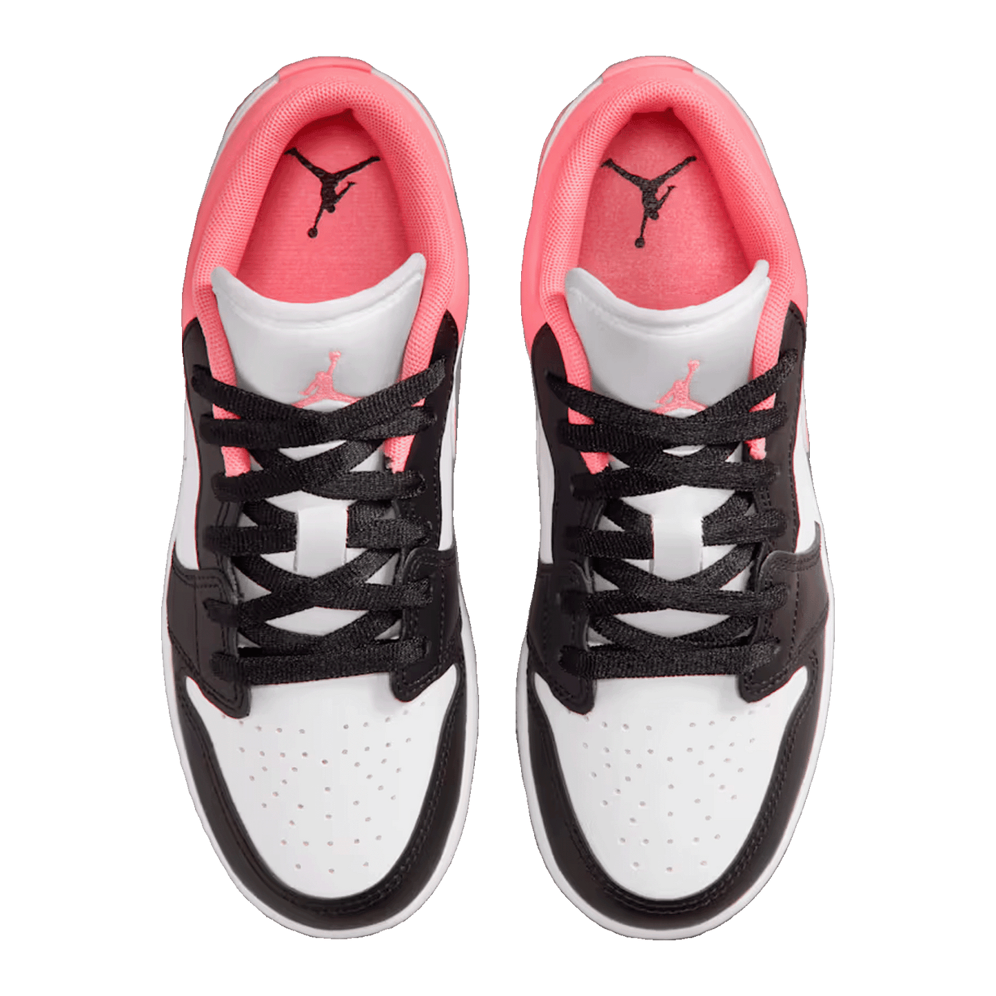Nike Air Jordan 1 Low Black Pink Gaze (GS) Oben 553560-025