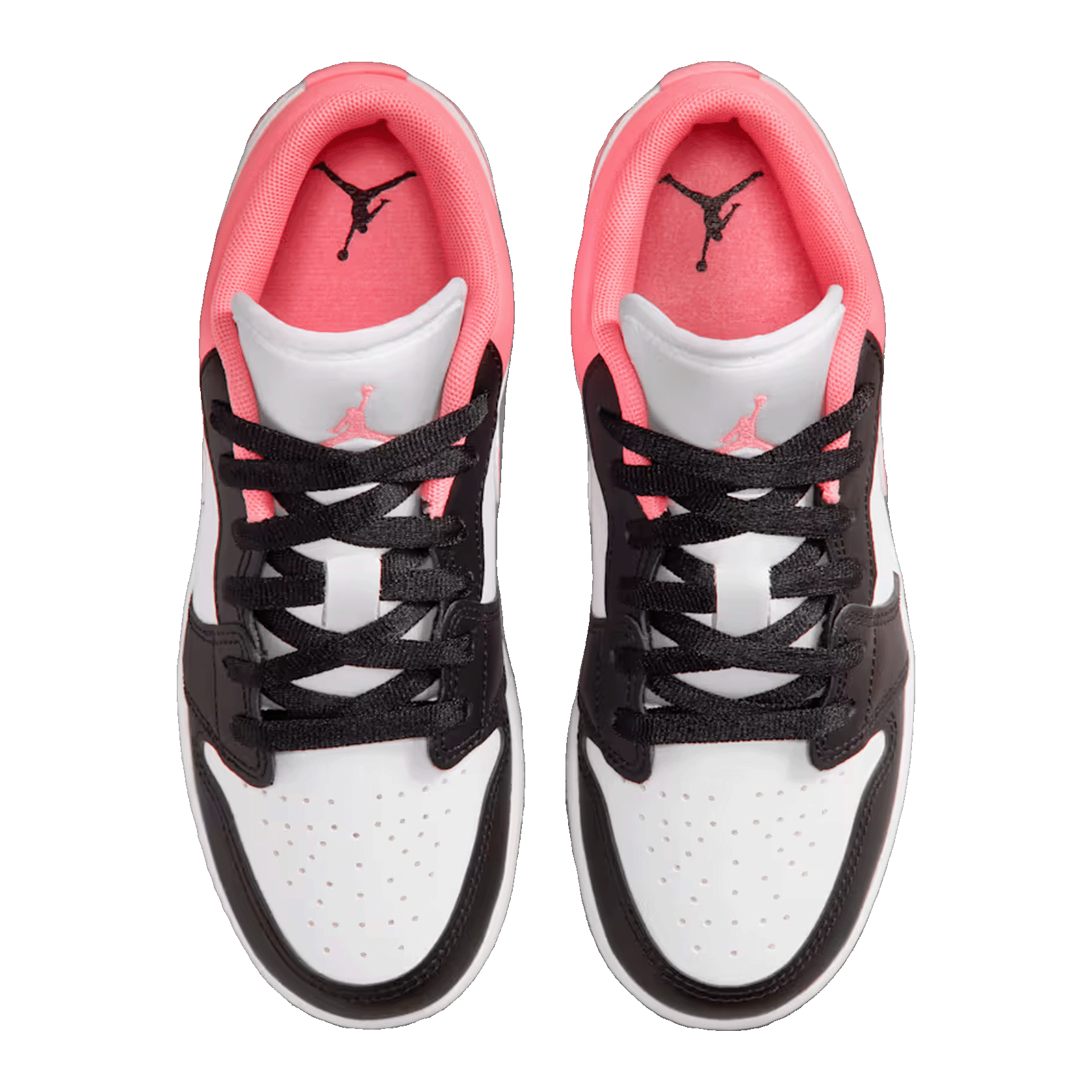 Nike Air Jordan 1 Low Black Pink Gaze (GS) Oben 553560-025