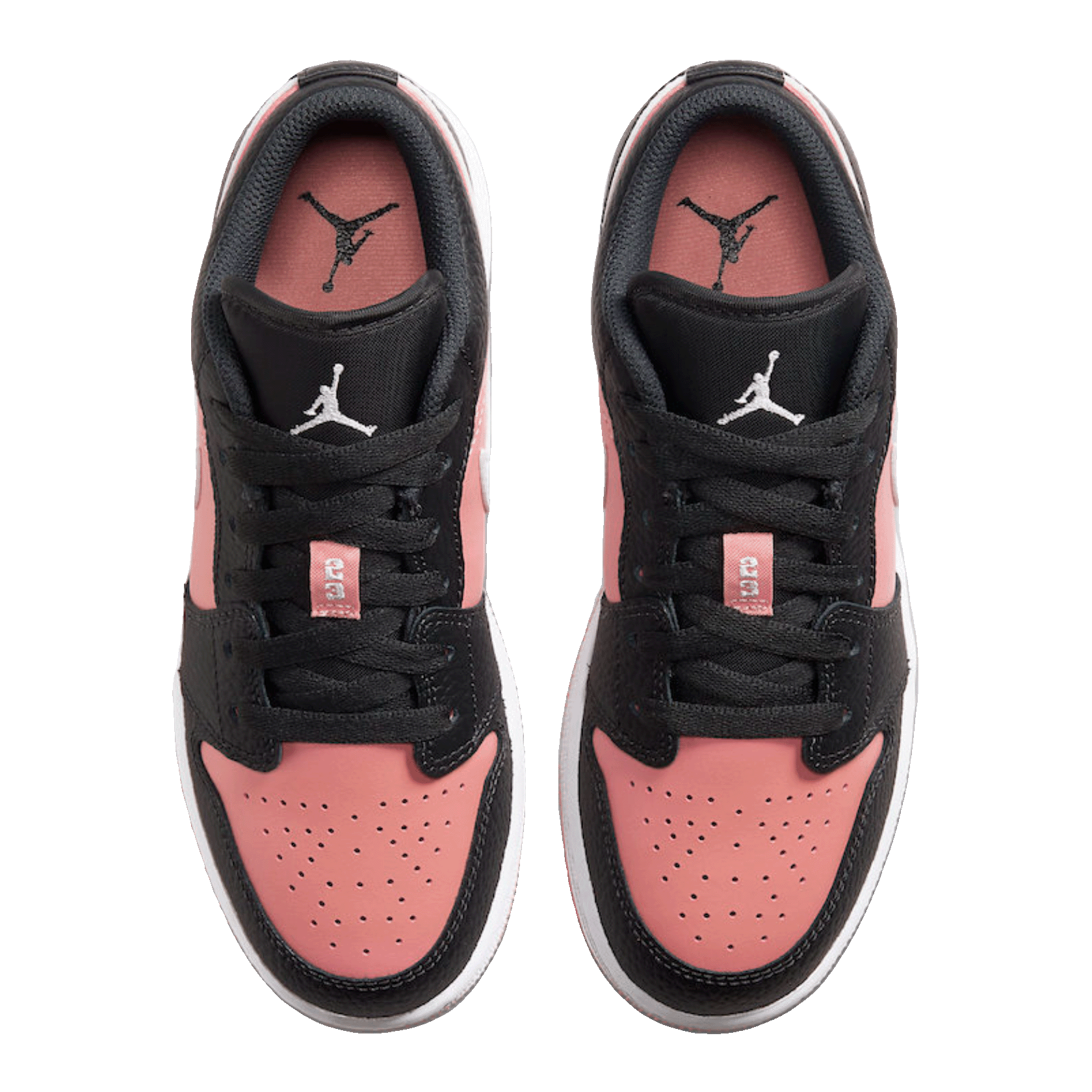 Nike Air Jordan 1 Low Black Pink Quartz (GS) Oben