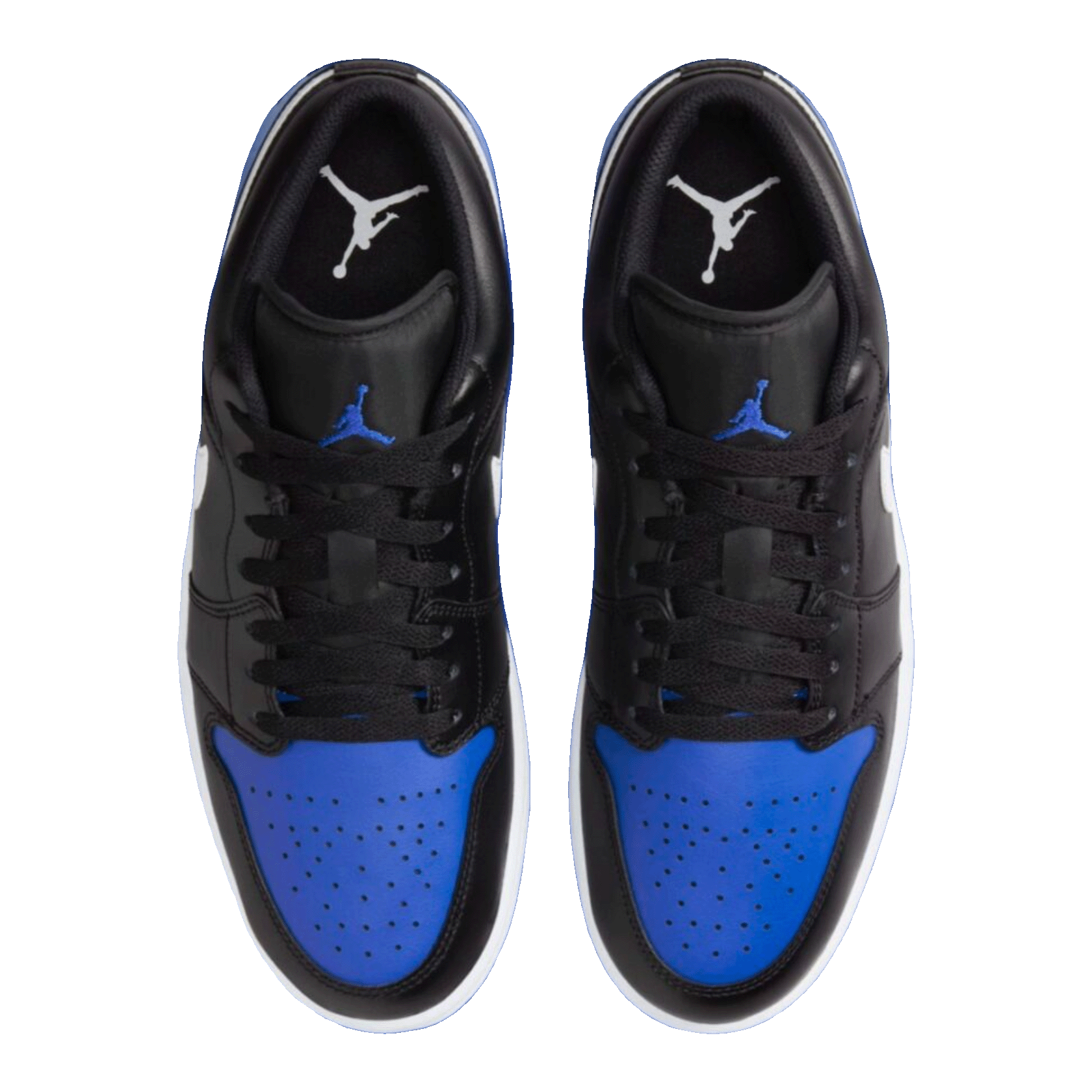 Nike Air Jordan 1 Low Black Royal Toe Oben