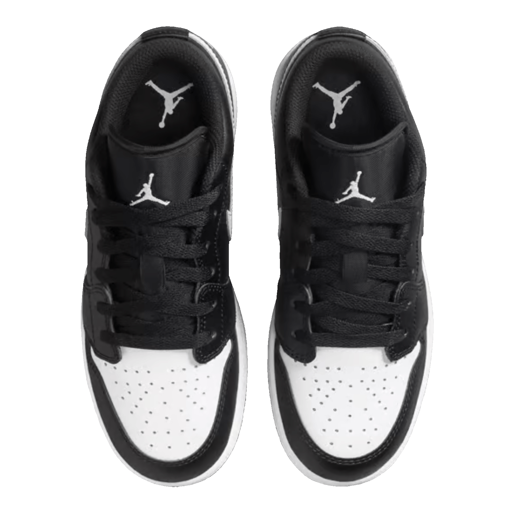 Nike Air Jordan 1 Low Black Summit White (GS) Oben