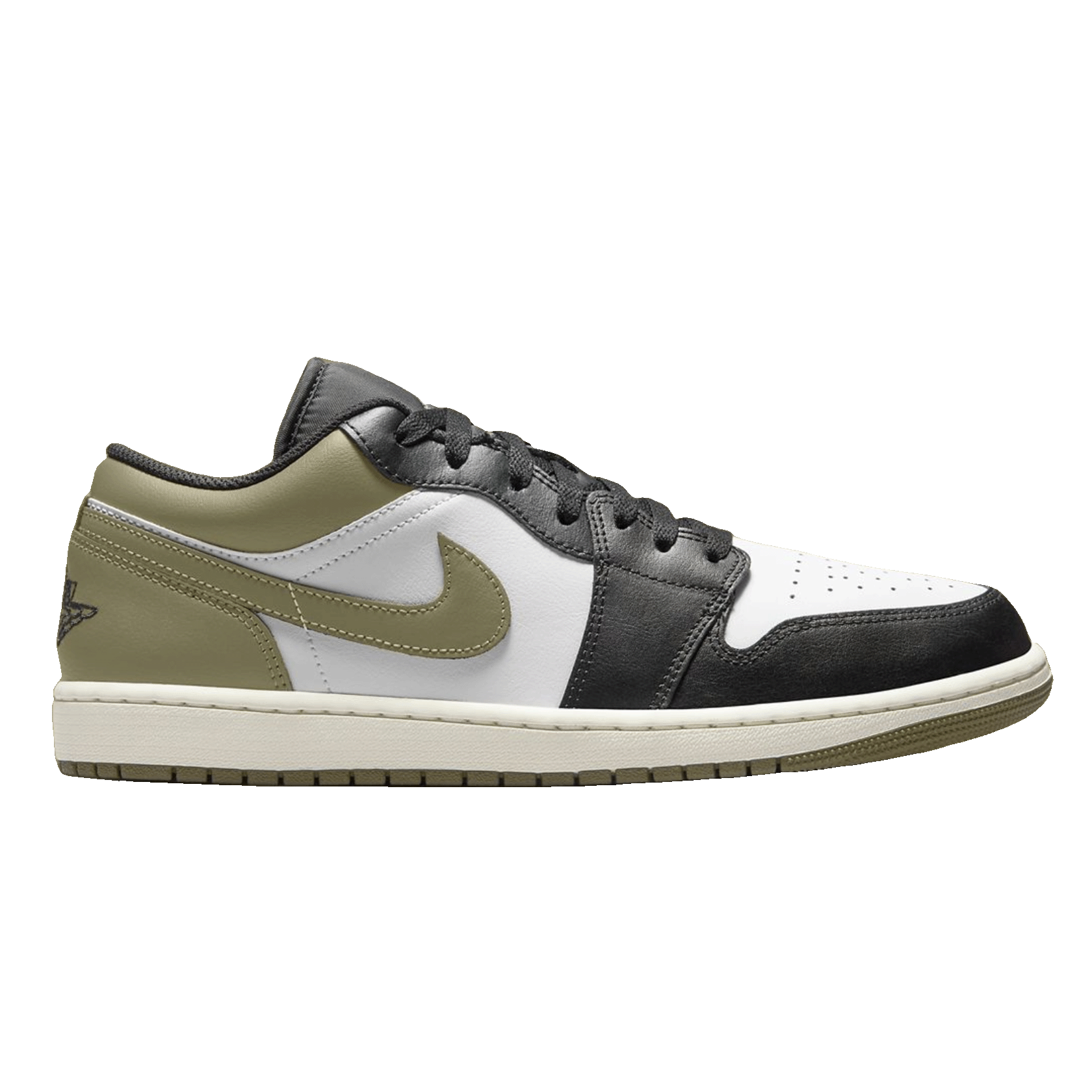 Nike Air Jordan 1 Low Black Toe Medium Olive