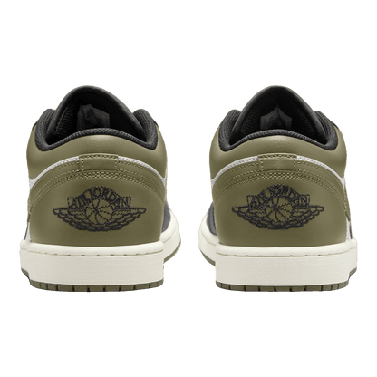 Nike Air Jordan 1 Low Black Toe Medium Olive Back
