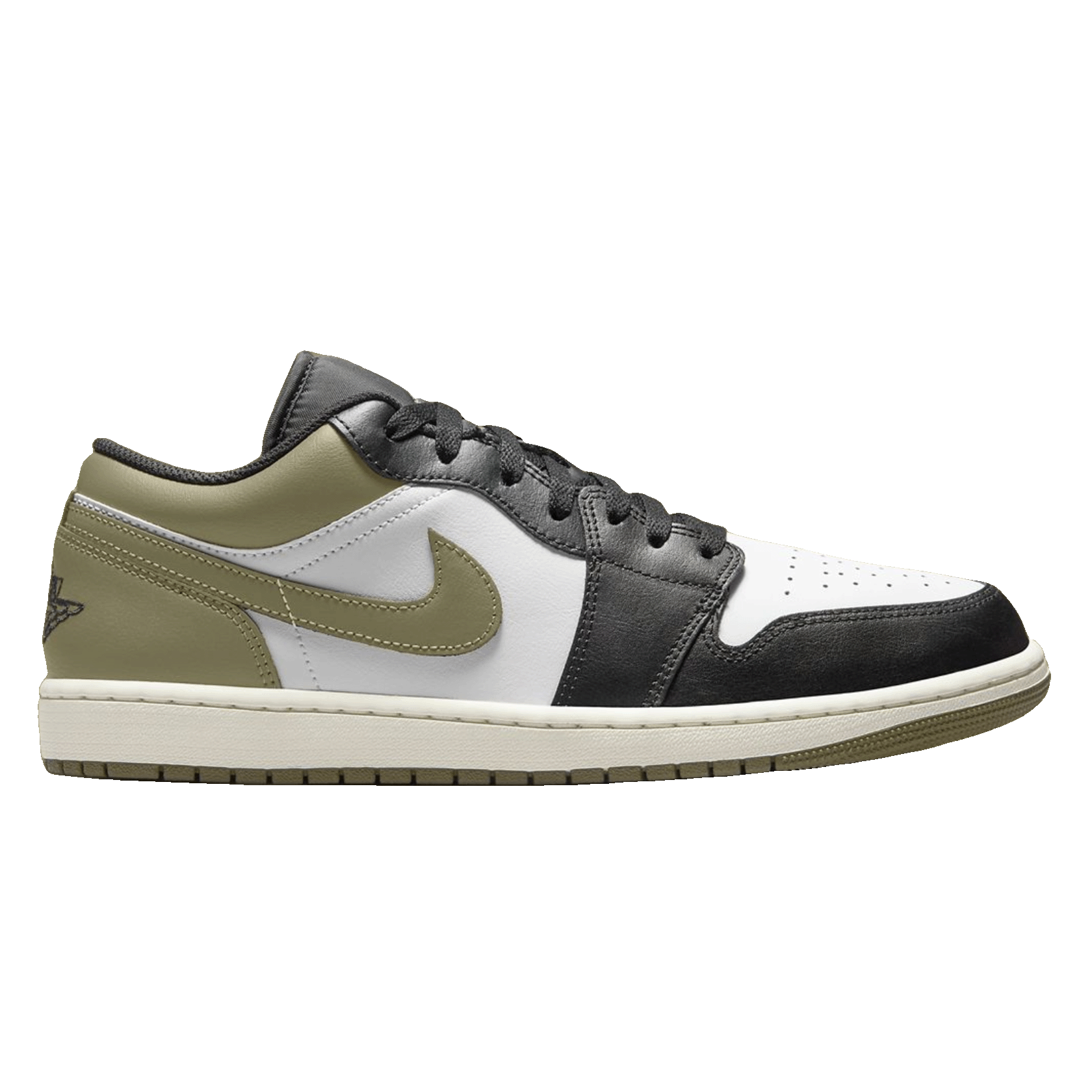 Nike Air Jordan 1 Low Black Toe Medium Olive (GS)