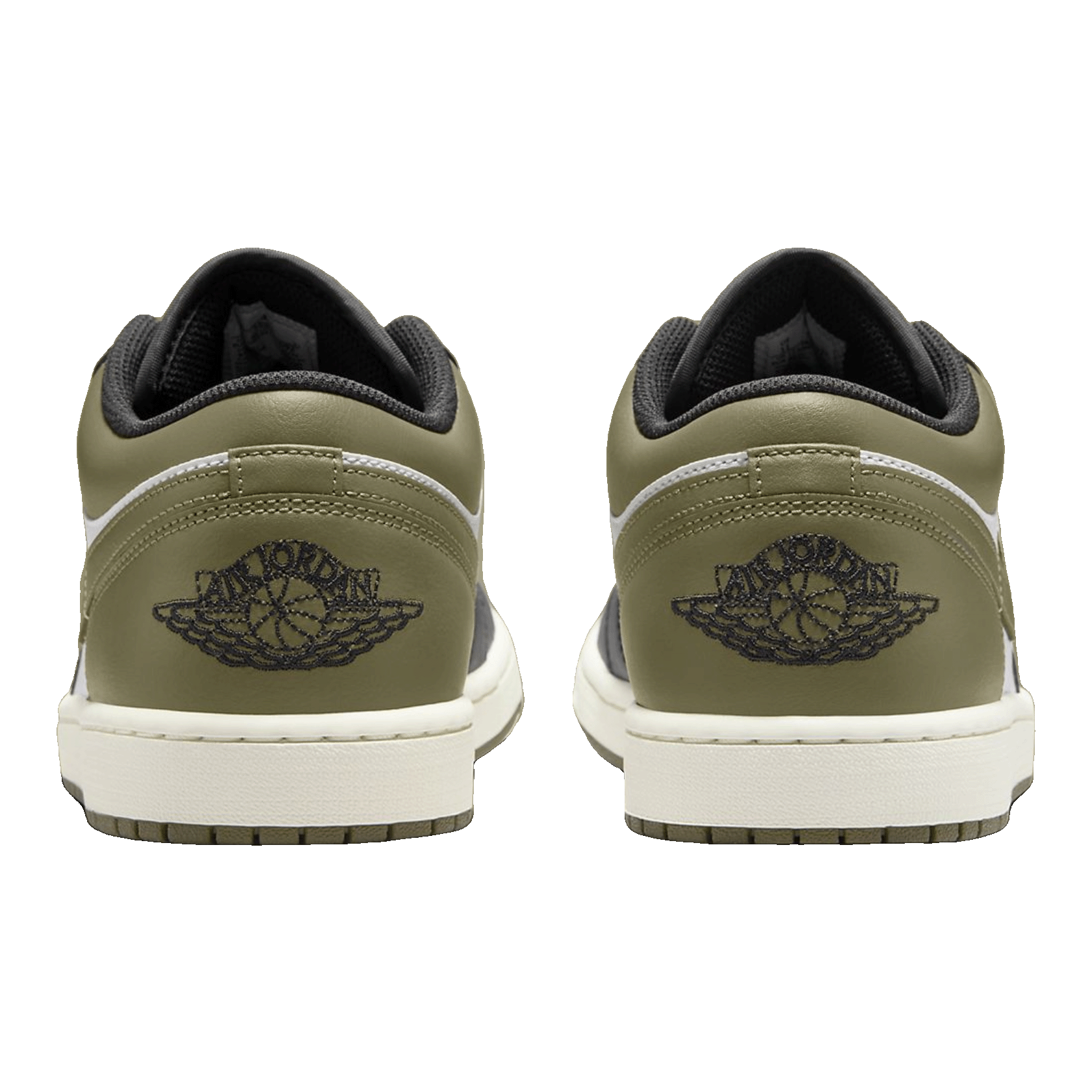 Nike Air Jordan 1 Low Black Toe Medium Olive (GS) Back