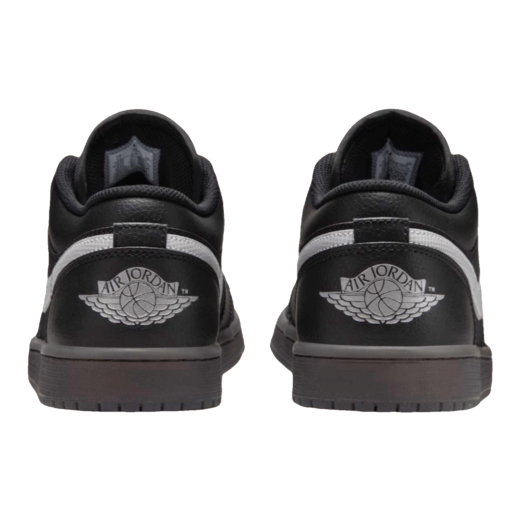 Nike Air Jordan 1 Low Black White Dark Smoke Grey Back