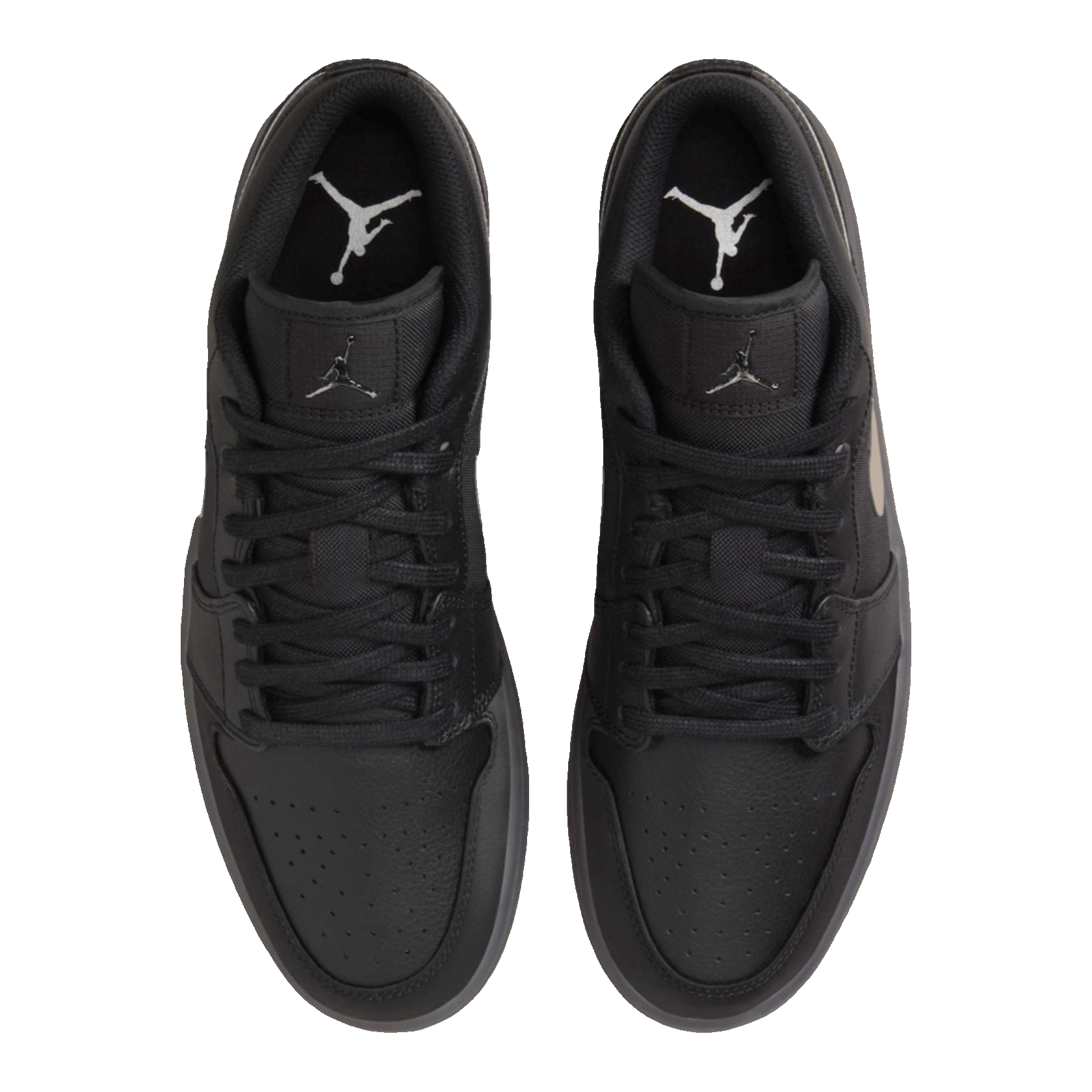 Nike Air Jordan 1 Low Black White Dark Smoke Grey Oben
