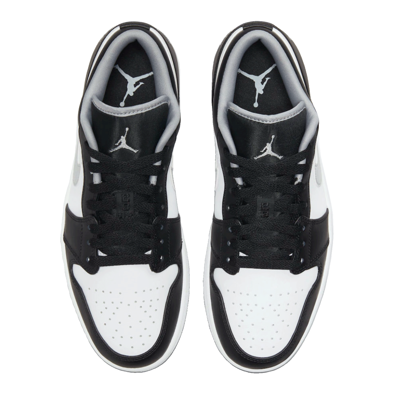 Nike Air Jordan 1 Low Black White Grey (GS) Oben
