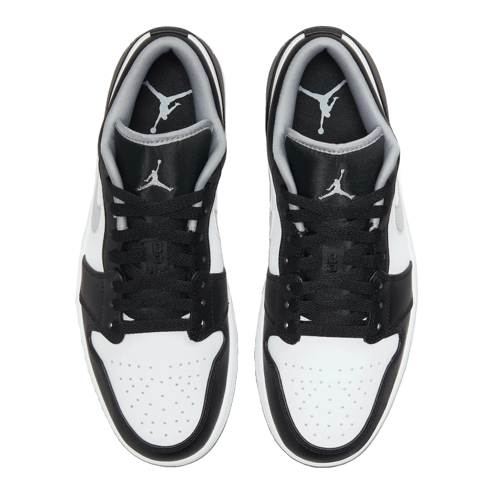 Nike Air Jordan 1 Low Black White Grey Oben