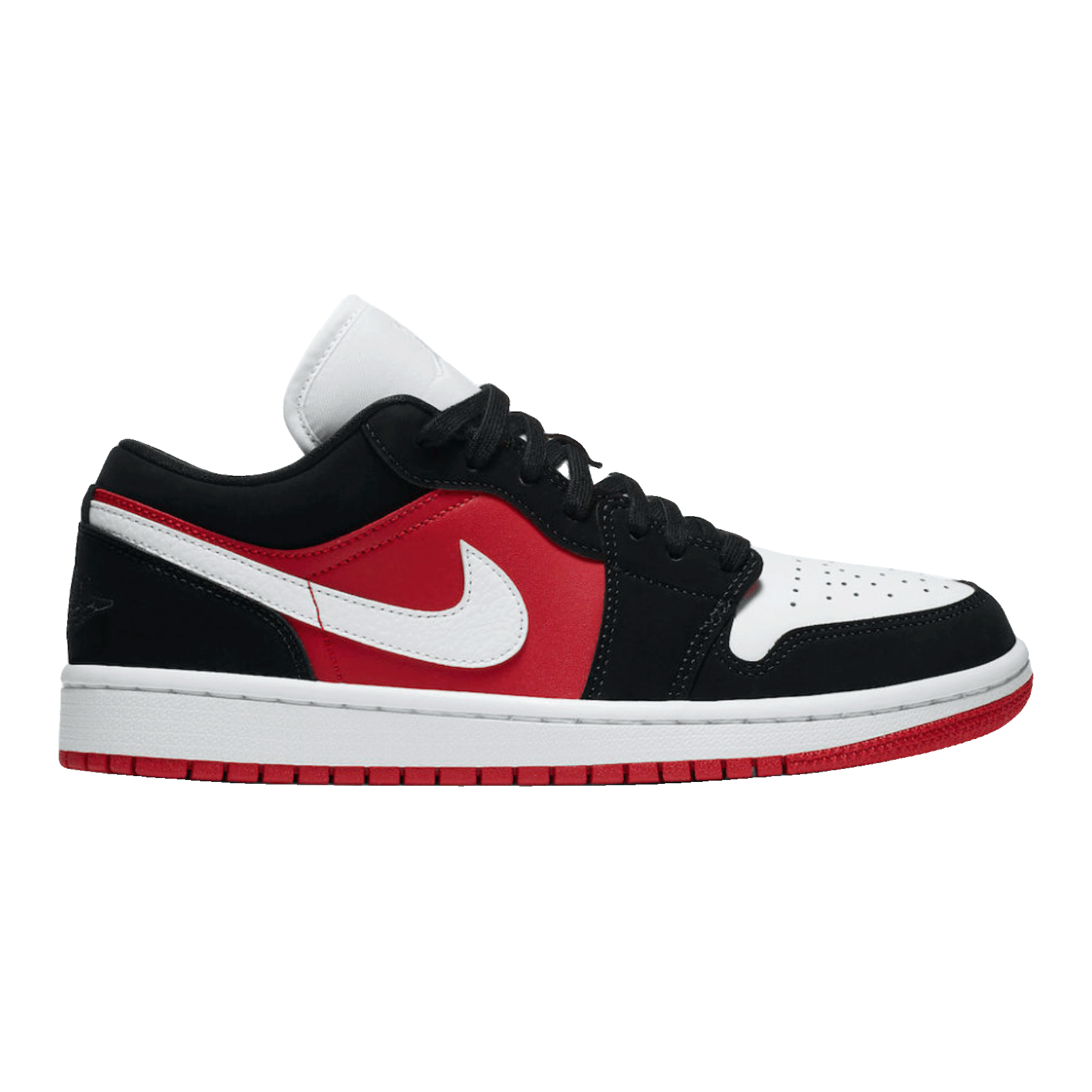 Nike Air Jordan 1 Low Black White Gym Red (W)
