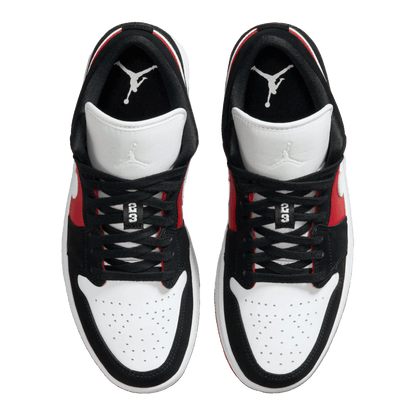Nike Air Jordan 1 Low Black White Gym Red (W) Oben