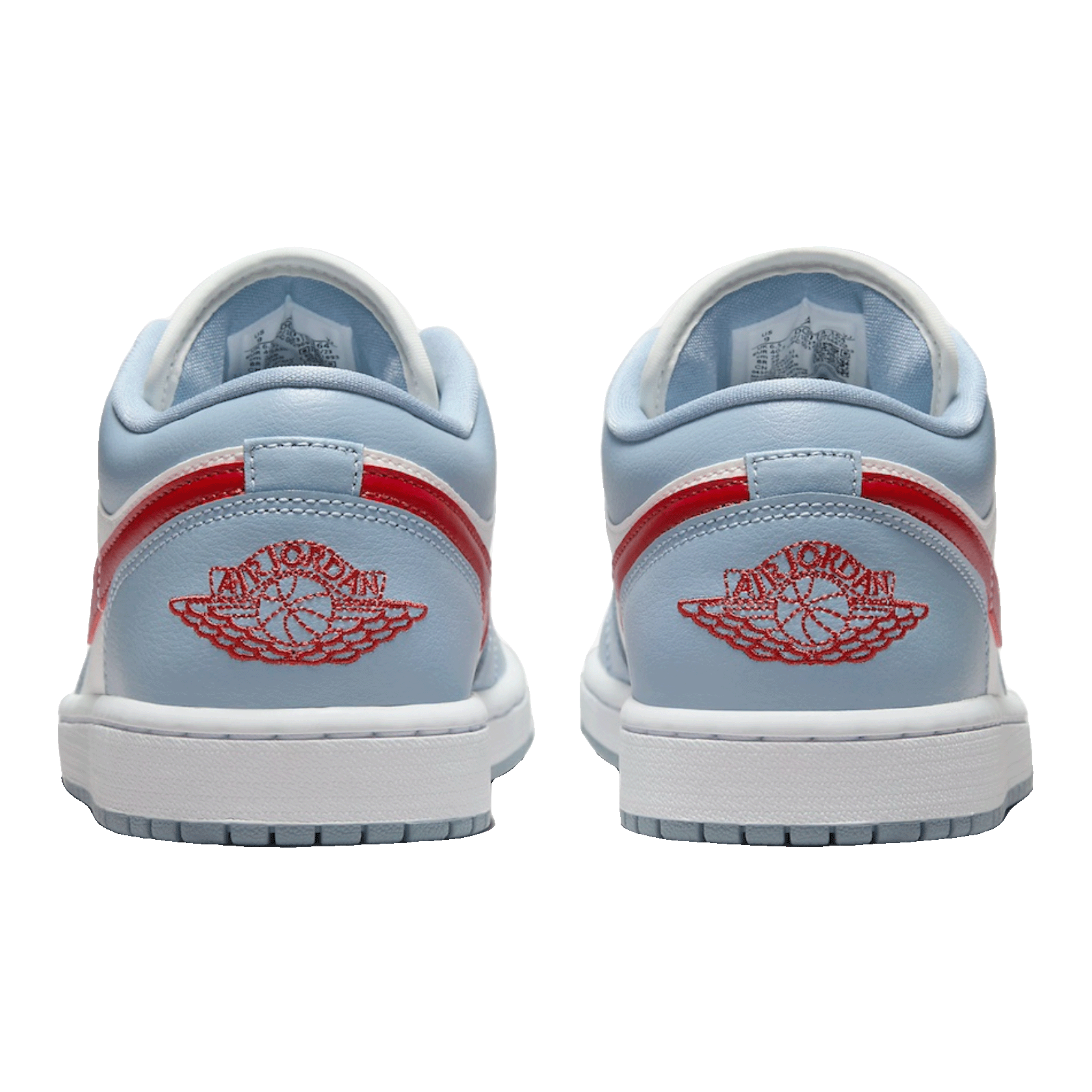Nike Air Jordan 1 Low Blue Whisper Dune Red (W) Back