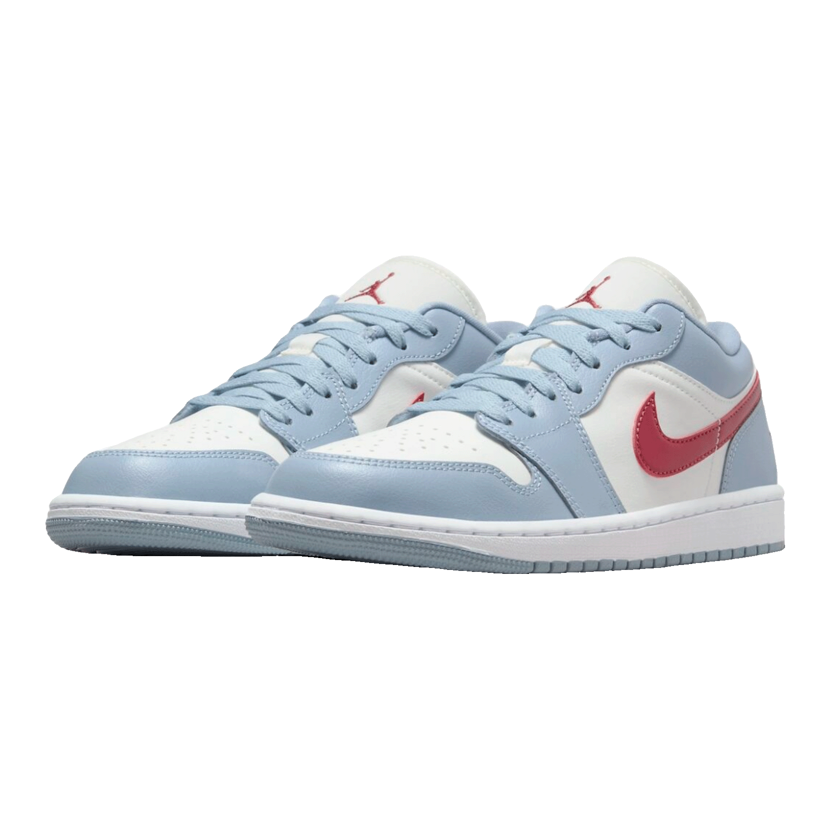 Nike Air Jordan 1 Low Blue Whisper Dune Red (W) Side