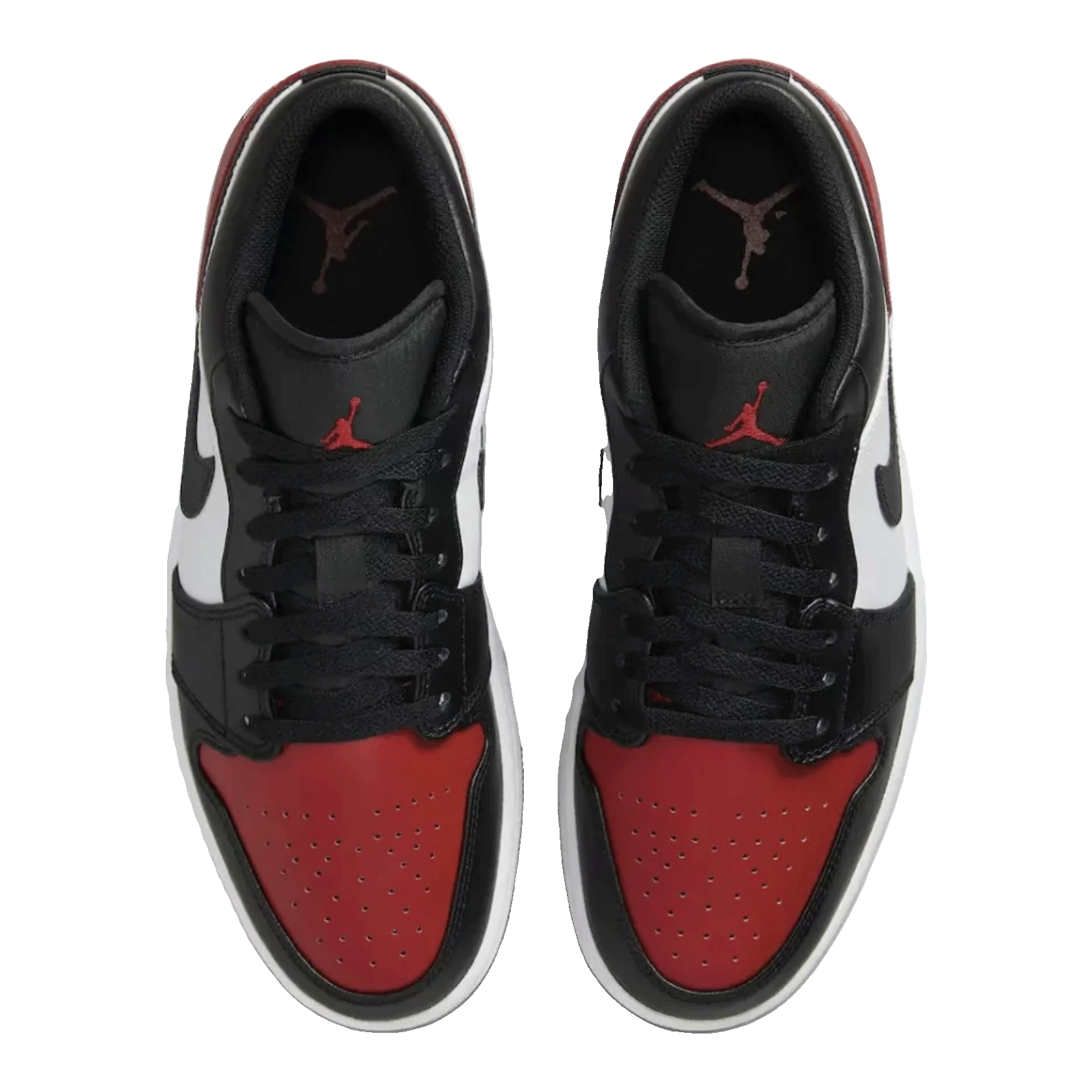 Nike Air Jordan 1 Low Bred Toe 2.0 (GS) Oben