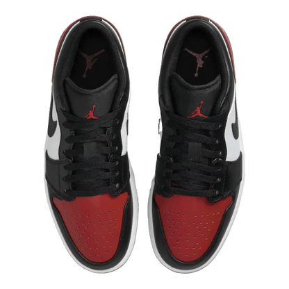Nike Air Jordan 1 Low Bred Toe 2.0 (GS) Oben