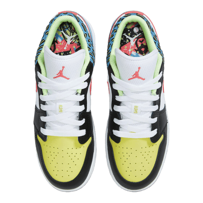 Nike Air Jordan 1 Low Children's Art (GS) Oben