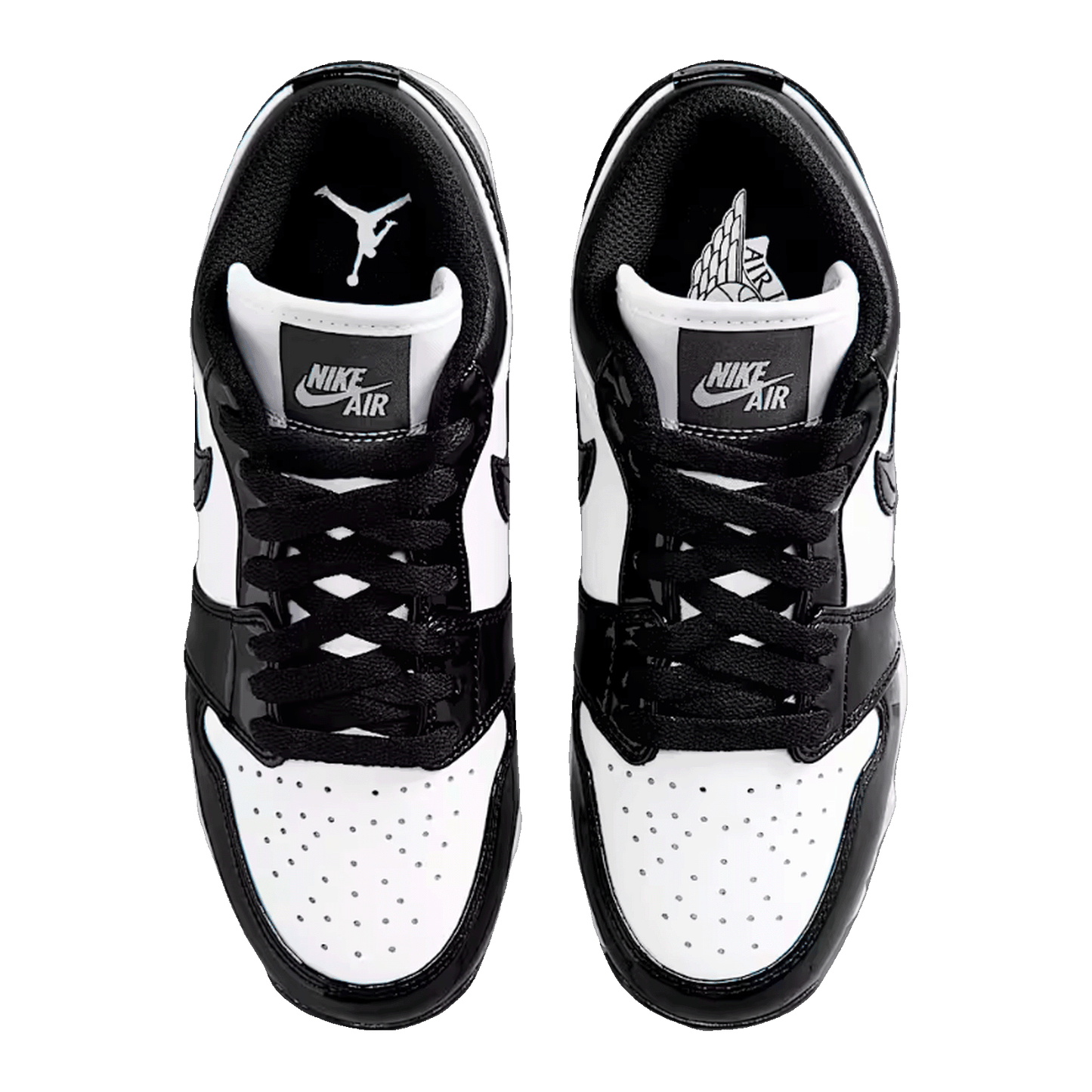 Nike Air Jordan 1 Low Cleat Patent Panda (GS) Oben