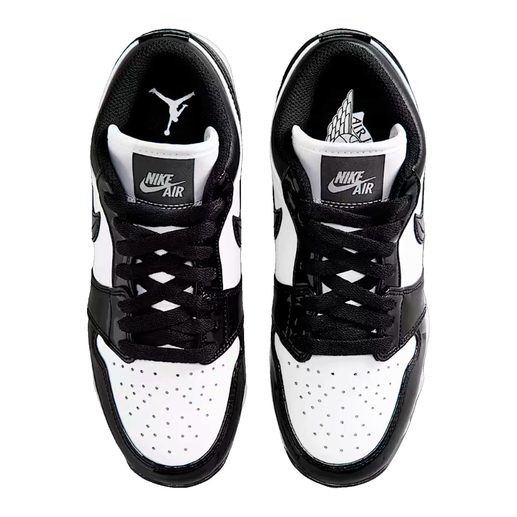 Nike Air Jordan 1 Low Cleat Patent Panda (GS) Oben