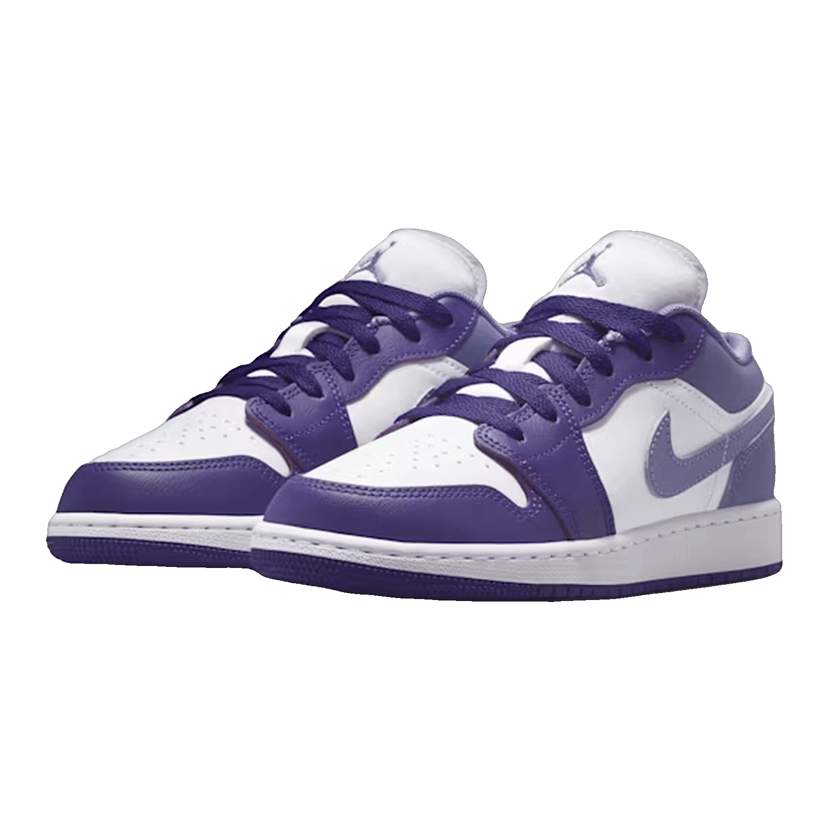 Nike Air Jordan 1 Low Court Purple White Dusty Amethyst (GS) Side 553560-551