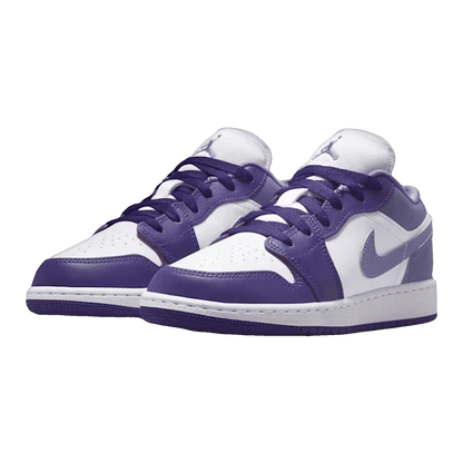Nike Air Jordan 1 Low Court Purple White Dusty Amethyst (GS) Side 553560-551
