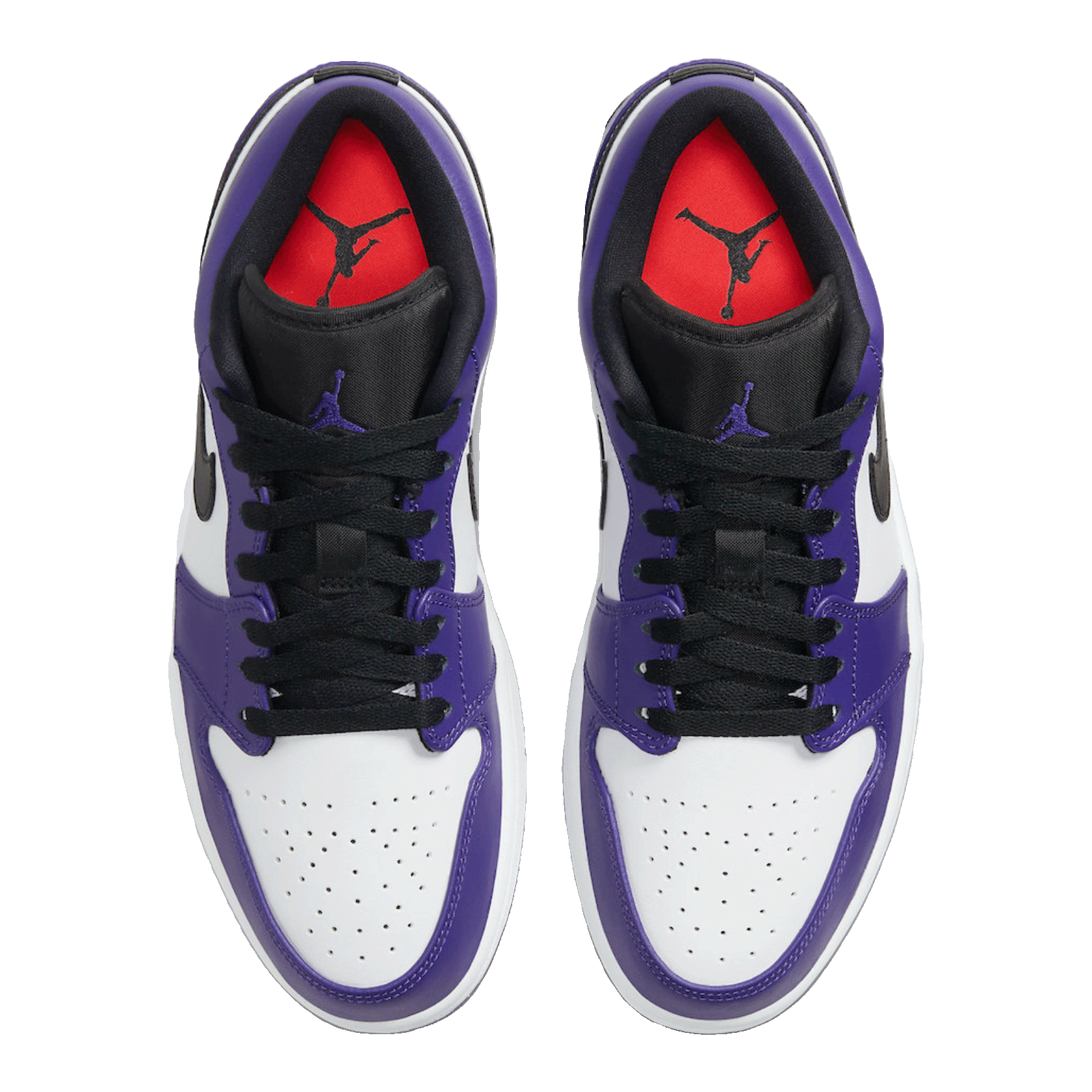 Nike Air Jordan 1 Low Court Purple White (GS) Oben