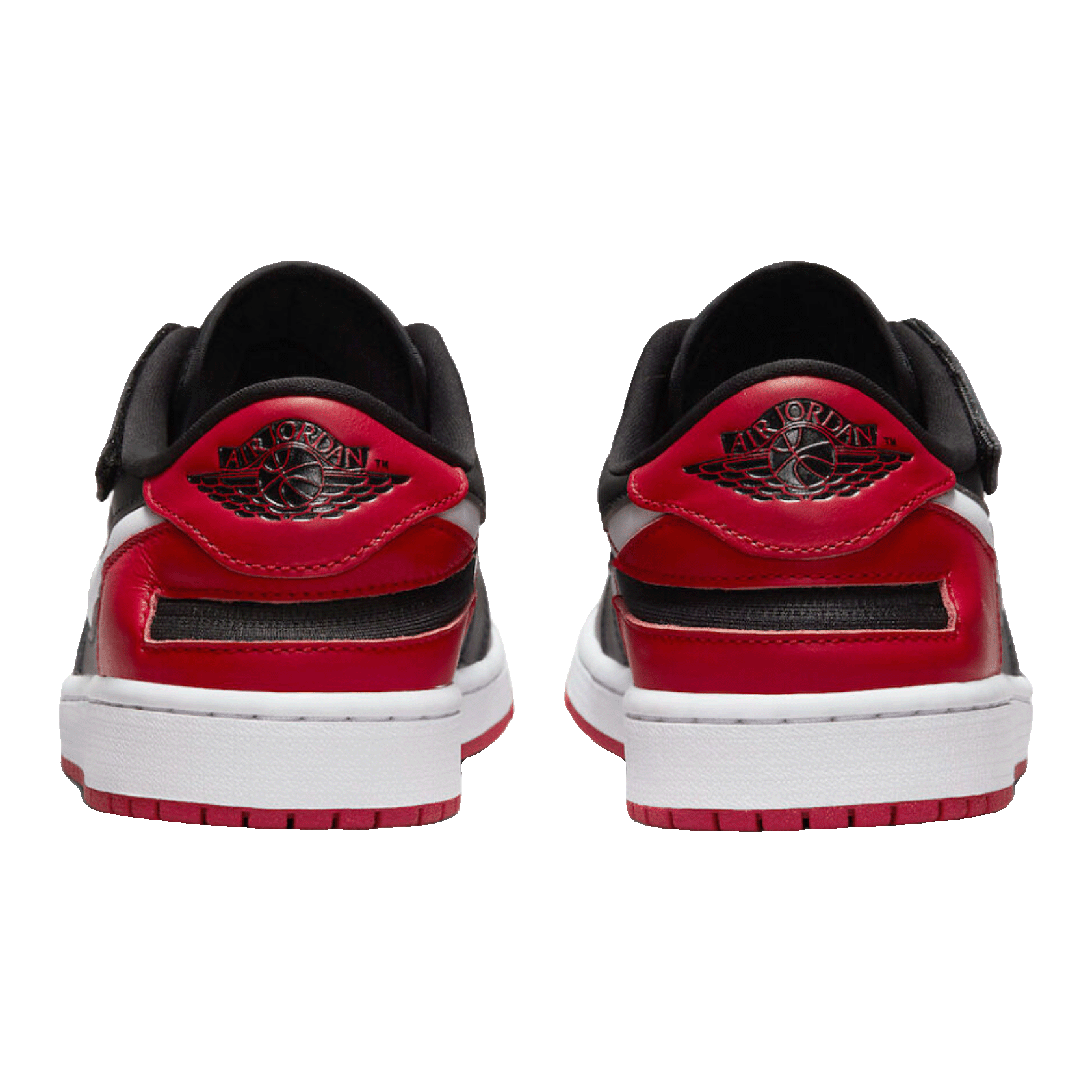 Nike Air Jordan 1 Low FlyEase Black White Gym Red Back