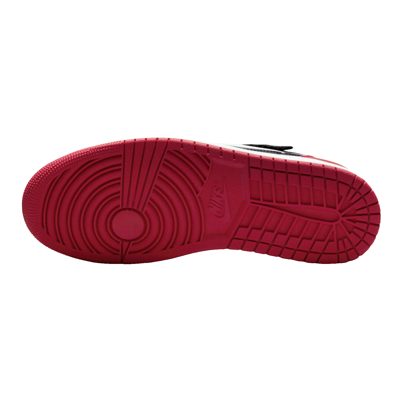 Nike Air Jordan 1 Low FlyEase Black White Gym Red Sohle
