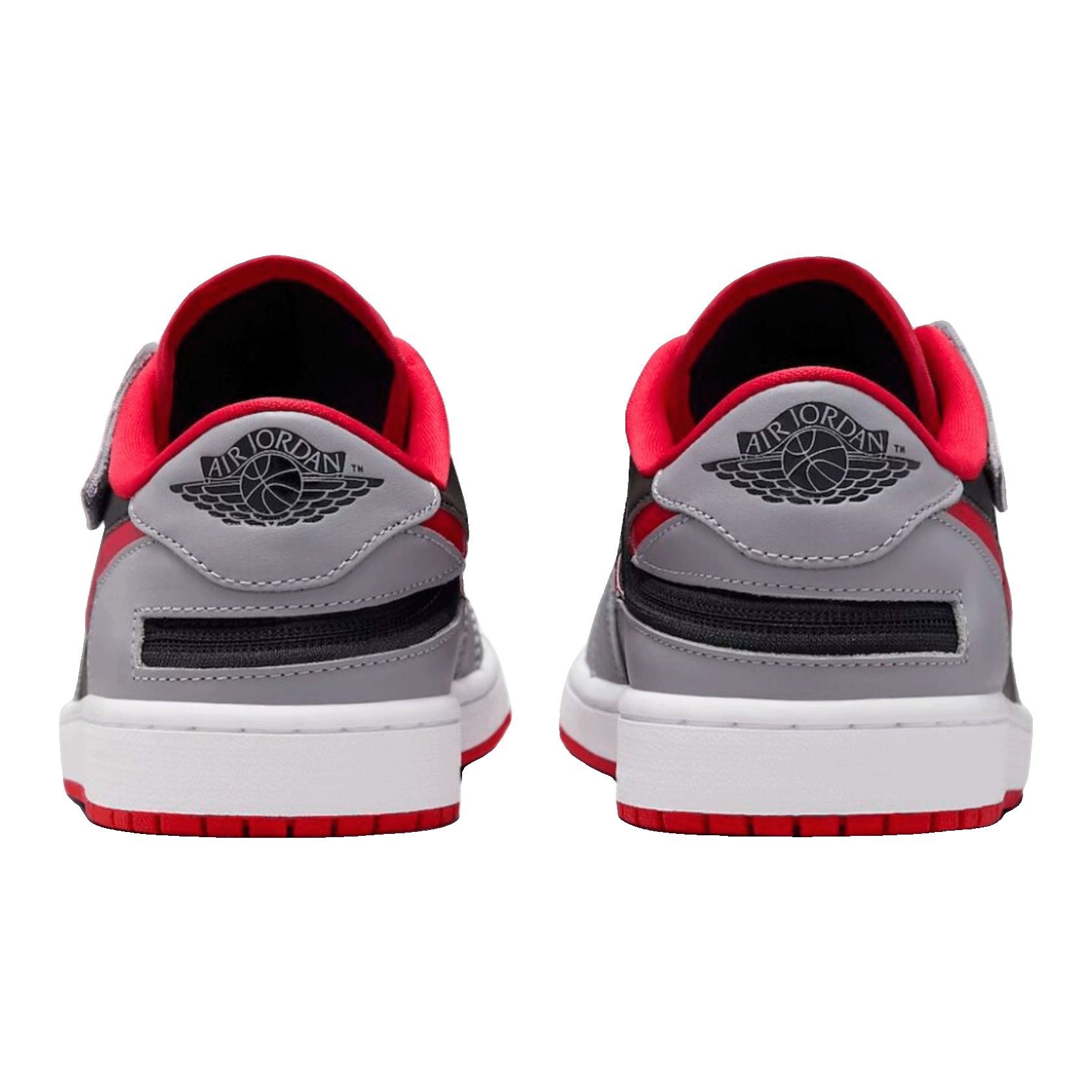 Nike Air Jordan 1 Low Flyease Fire Red Cement Grey Back