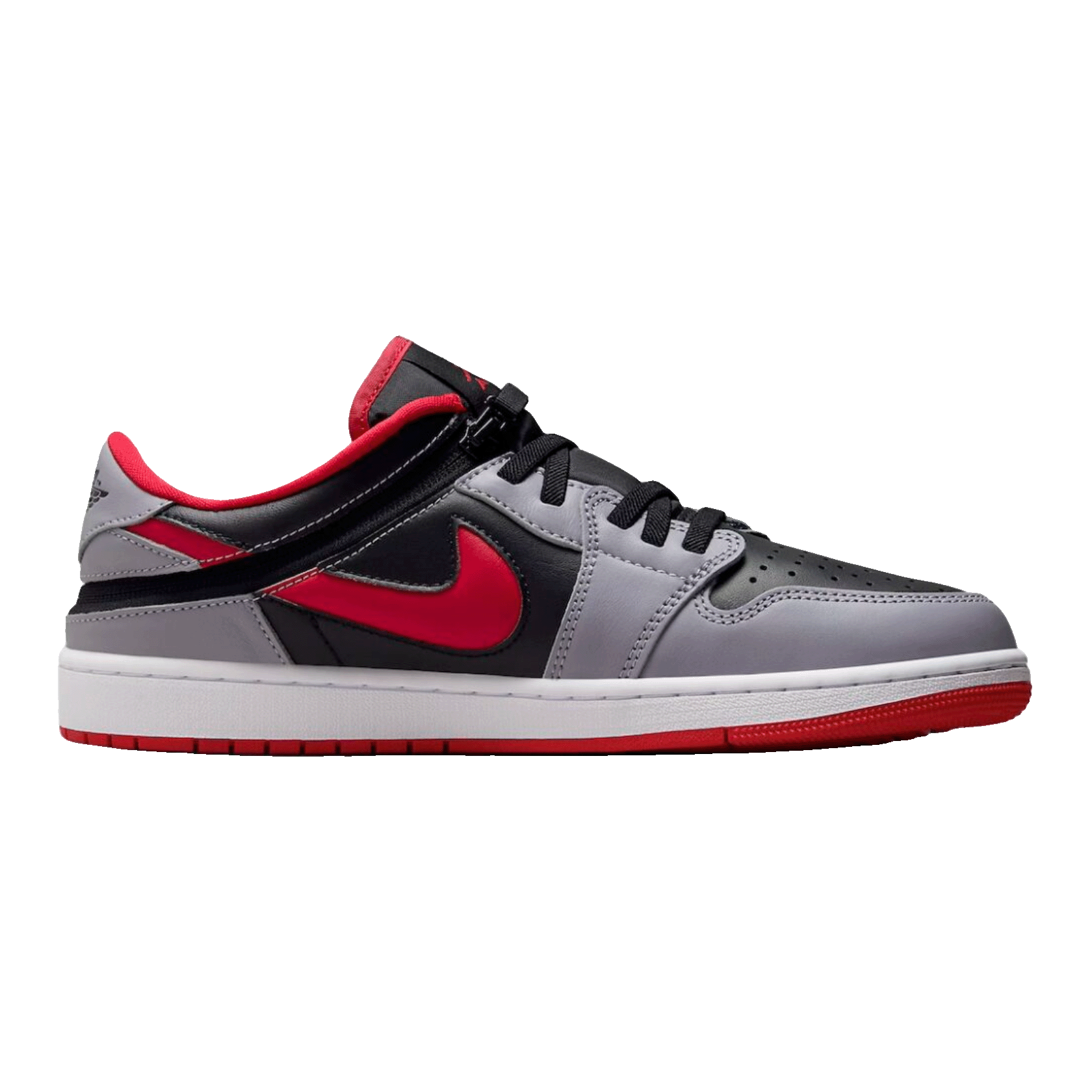 Nike Air Jordan 1 Low Flyease Fire Red Cement Grey Detail