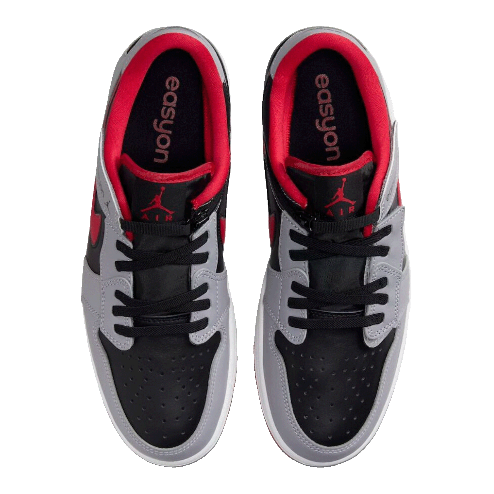 Nike Air Jordan 1 Low Flyease Fire Red Cement Grey Oben