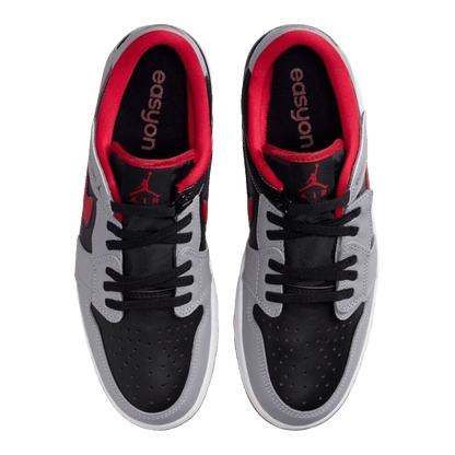 Nike Air Jordan 1 Low Flyease Fire Red Cement Grey Oben
