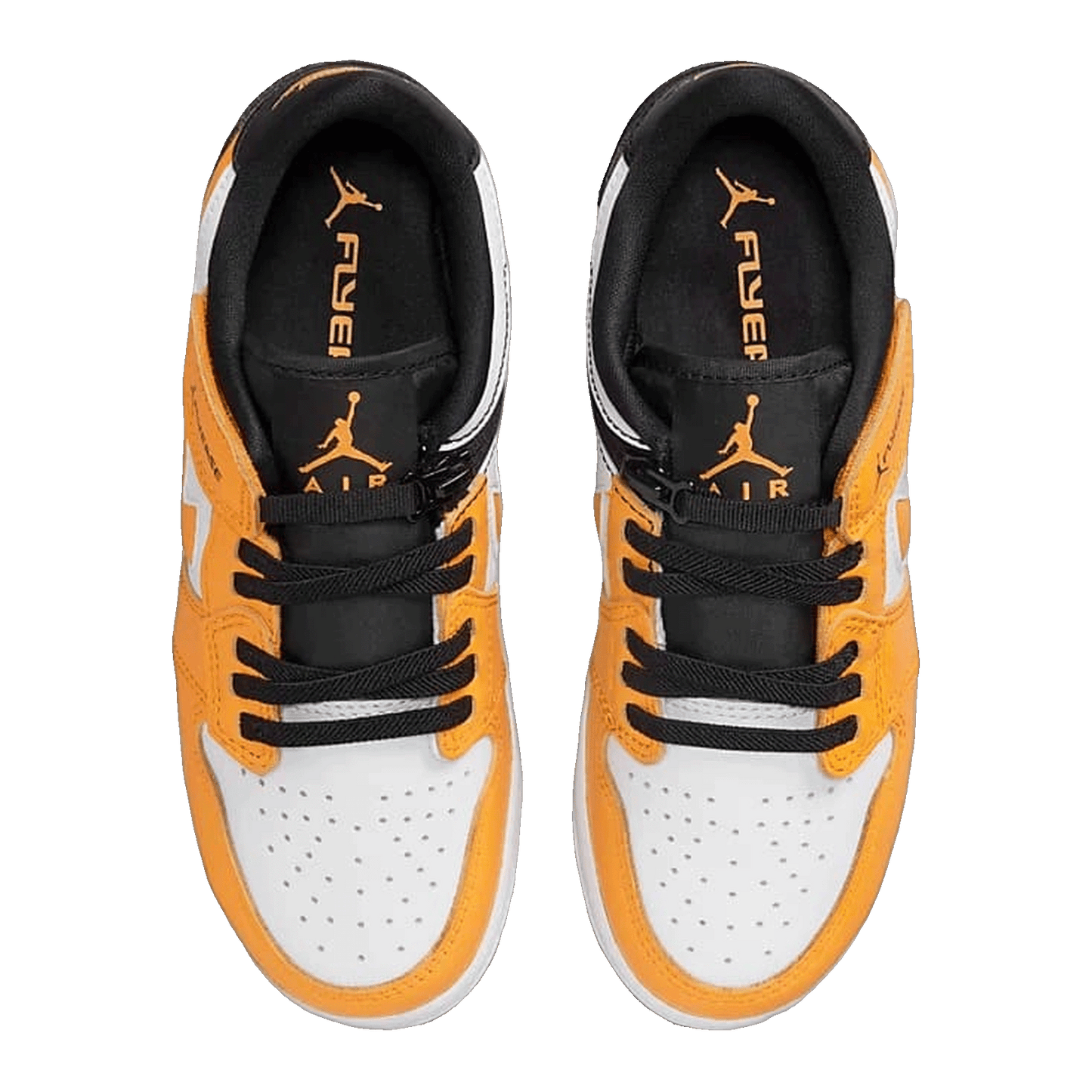 Nike Air Jordan 1 Low FlyEase Taxi White (GS) Oben DN4639-107