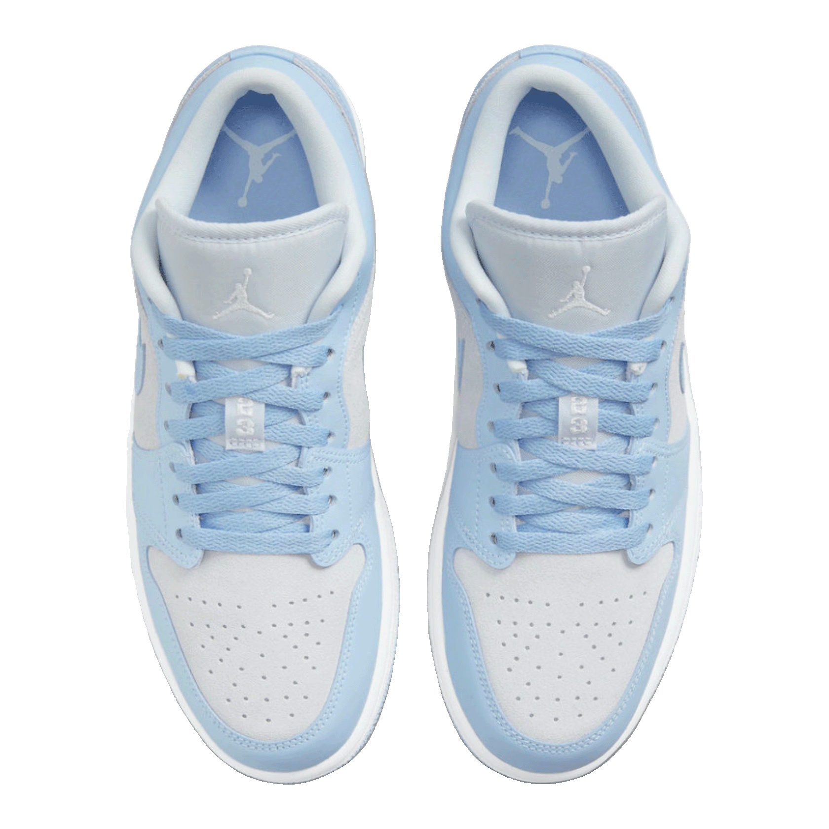 Nike Air Jordan 1 Low Football Grey Aluminum (W) Oben