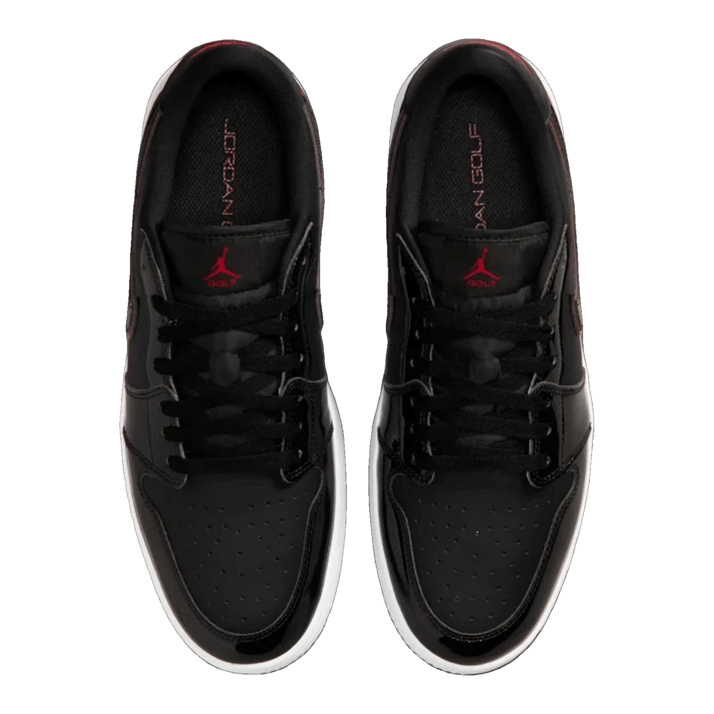 Nike Air Jordan 1 Low Golf Bred Black Patent Oben IQ3417-002