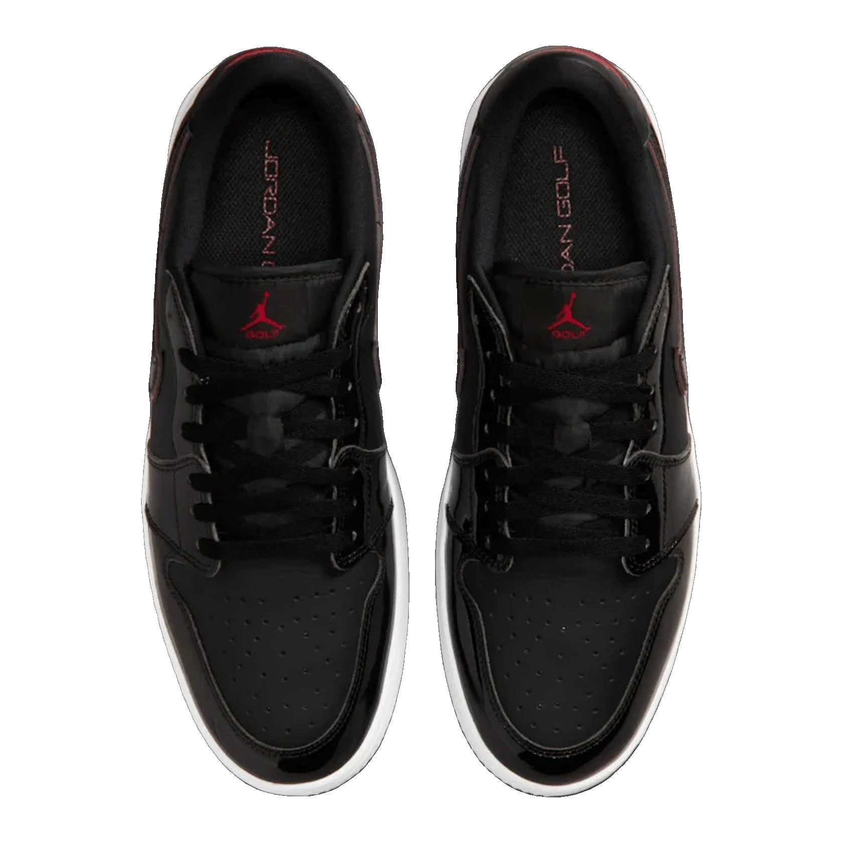 Nike Air Jordan 1 Low Golf Bred Black Patent Oben IQ3417-002