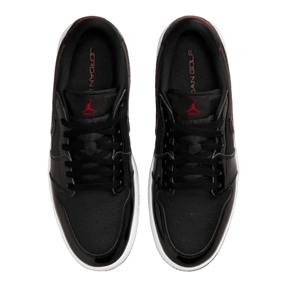 Nike Air Jordan 1 Low Golf Bred Black Patent Oben IQ3417-002