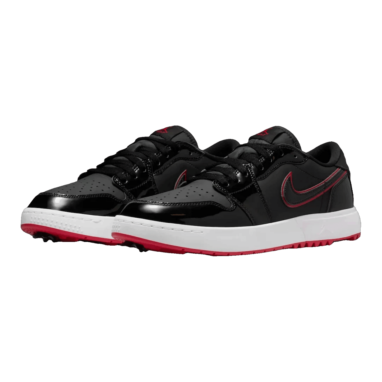 Nike Air Jordan 1 Low Golf Bred Black Patent Side IQ3417-002