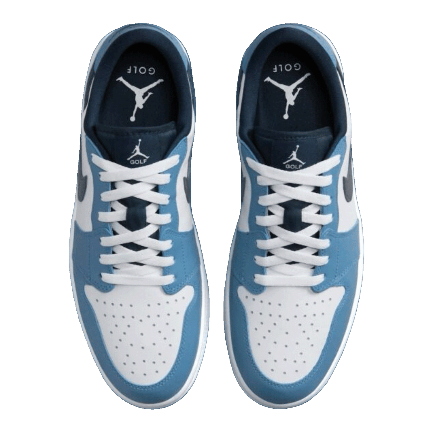 Nike Air Jordan 1 Low Golf White Aegean Storm Oben