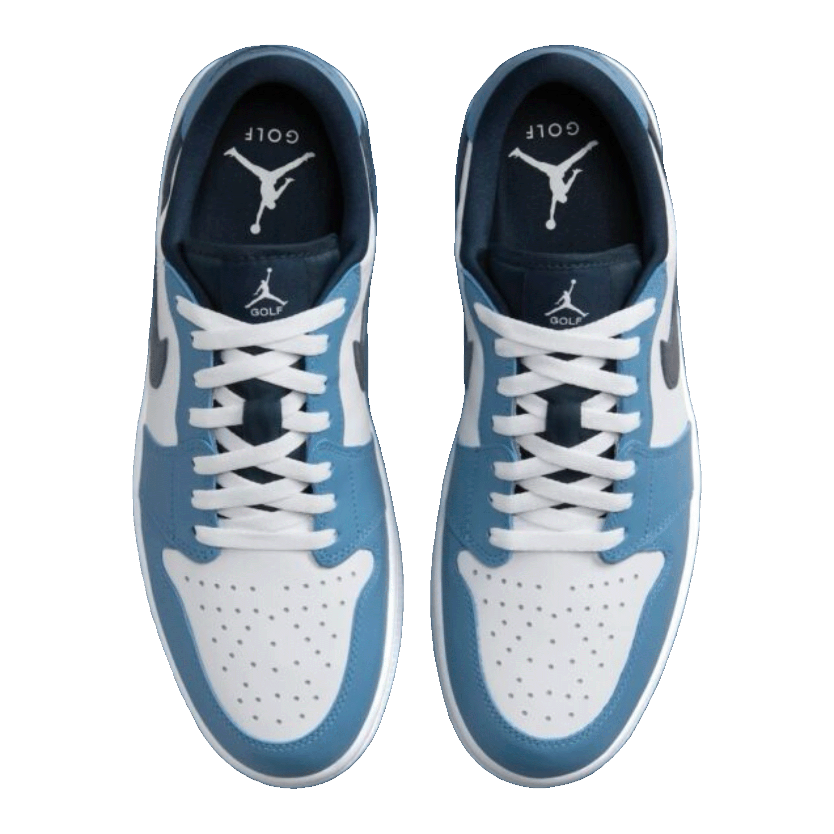 Nike Air Jordan 1 Low Golf White Aegean Storm Oben